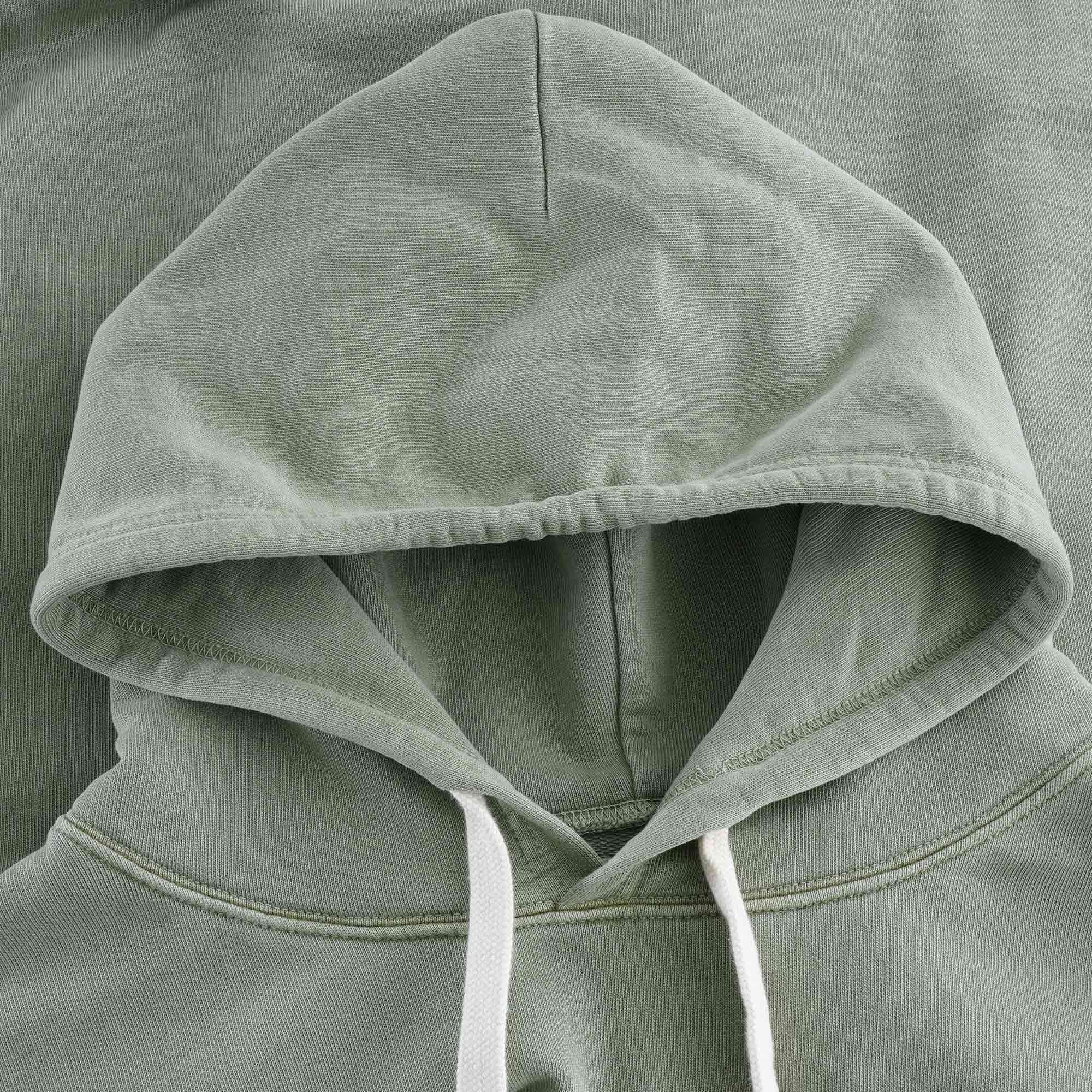 Embroidered Arrow Hoodie - Washed Army