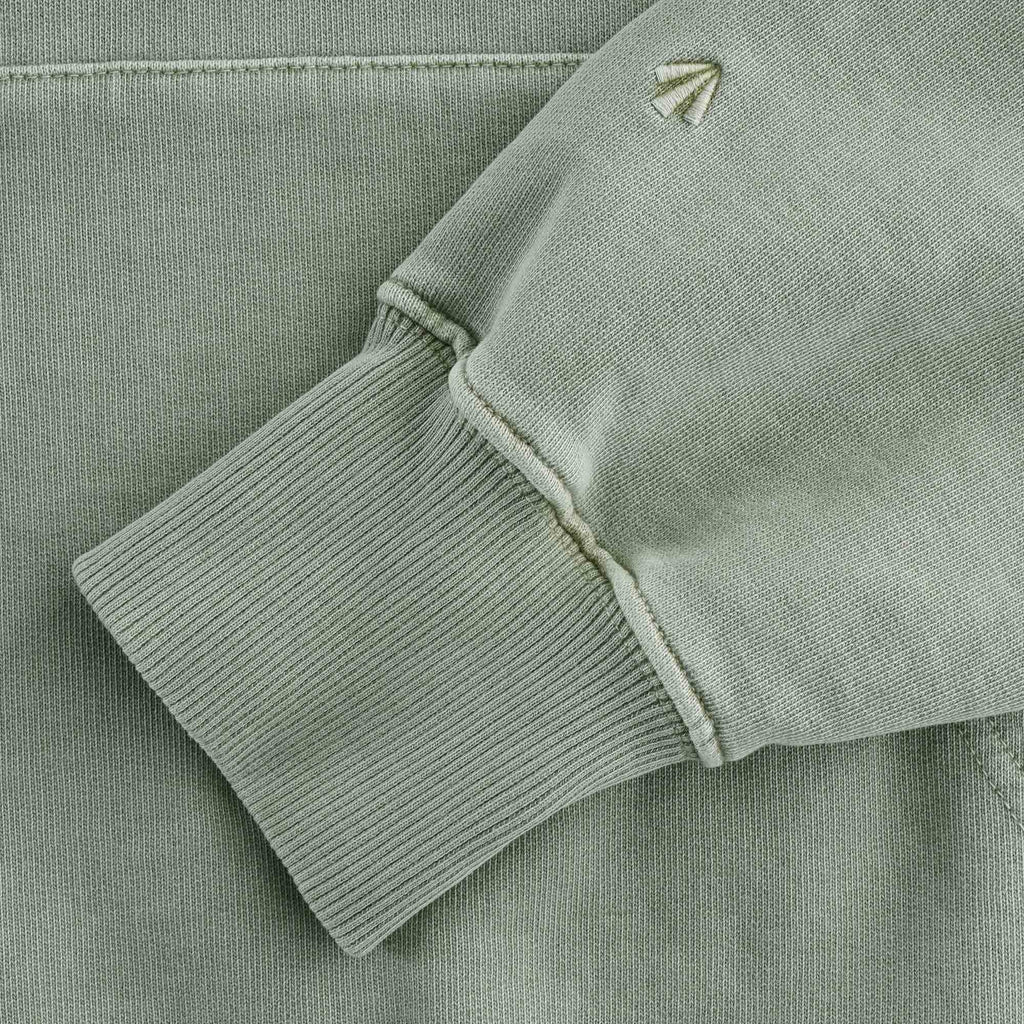 Embroidered Arrow Hoodie - Washed Army