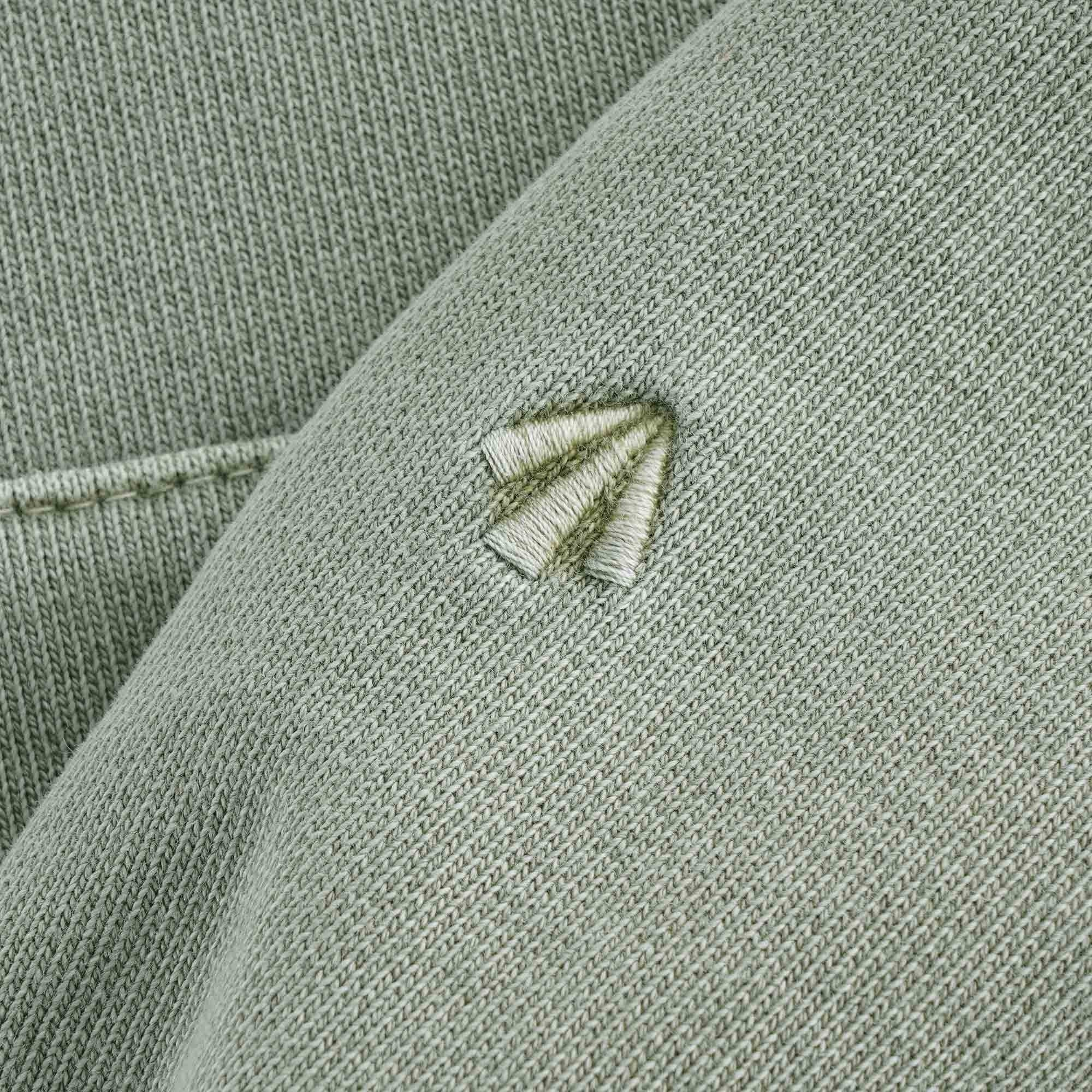Embroidered Arrow Hoodie - Washed Army