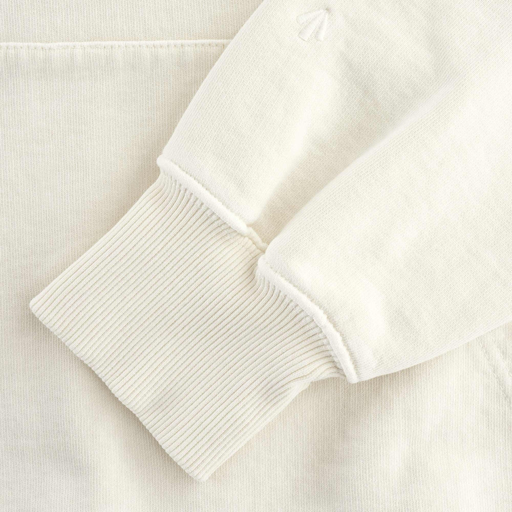 Embroidered Arrow Hoodie - Natural