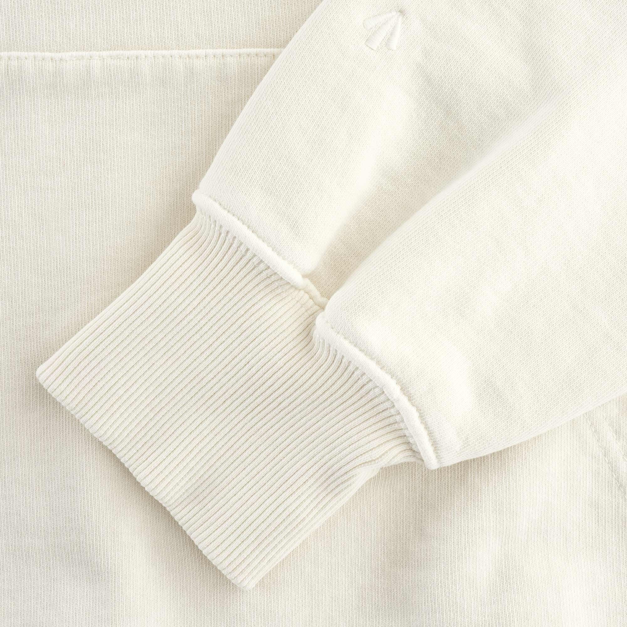 Embroidered Arrow Hoodie - Natural