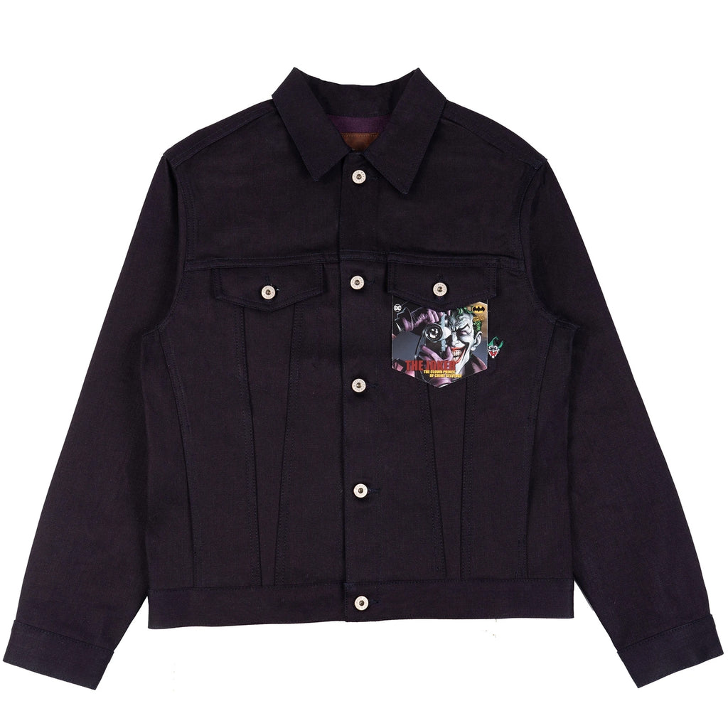 Joker The Clown Prince Of Crime Selvedge Denim Jacket - Indigo