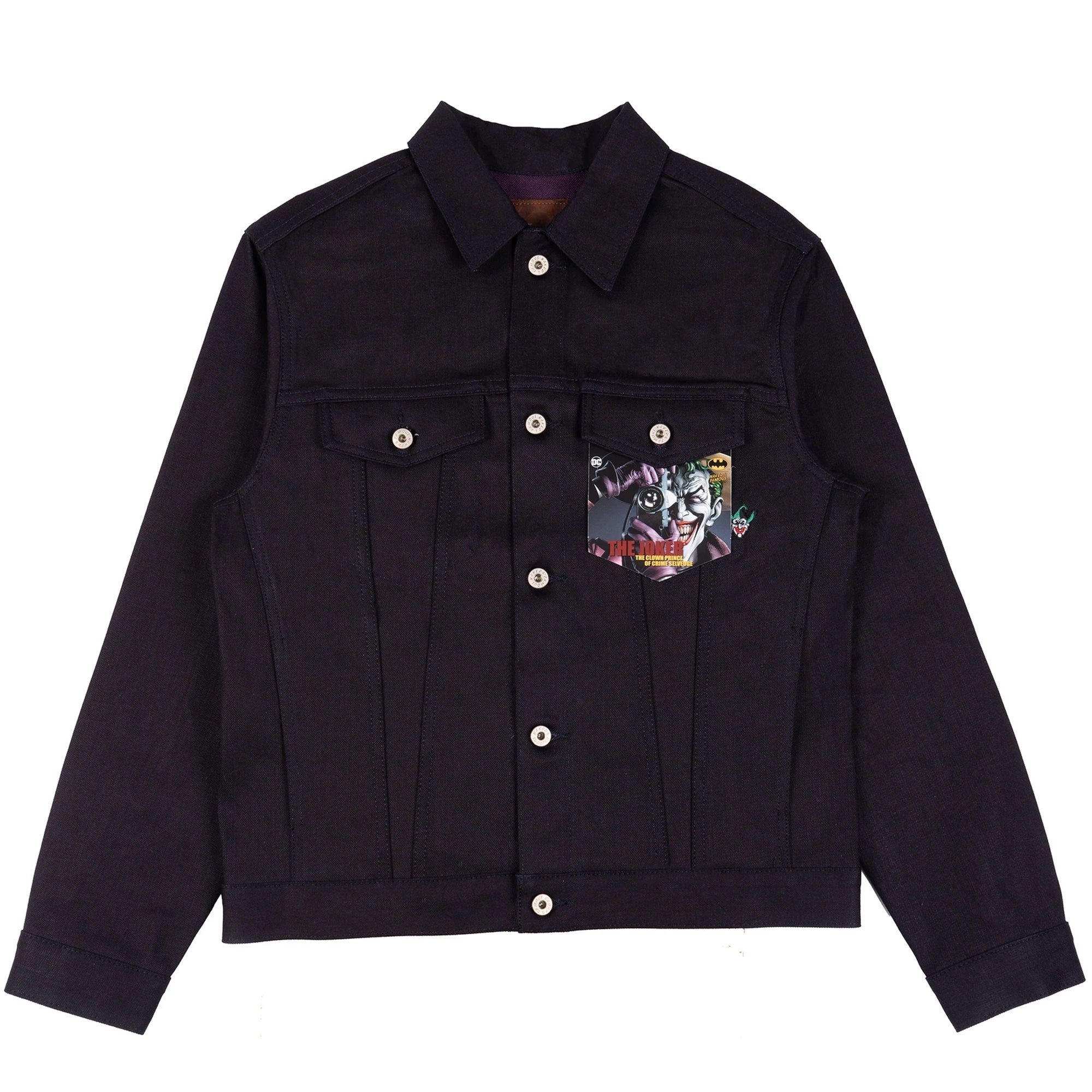Joker The Clown Prince Of Crime Selvedge Denim Jacket - Indigo