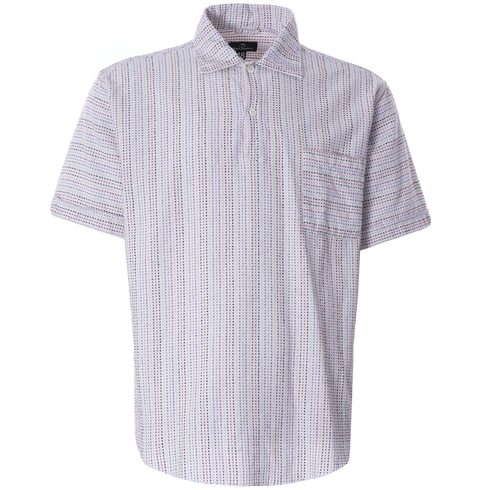 Short Sleeve Dot Shirt - White