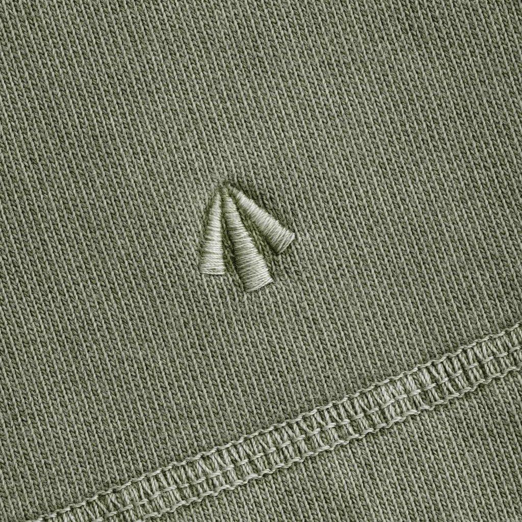 Embroidered Arrow Shorts - Washed Army