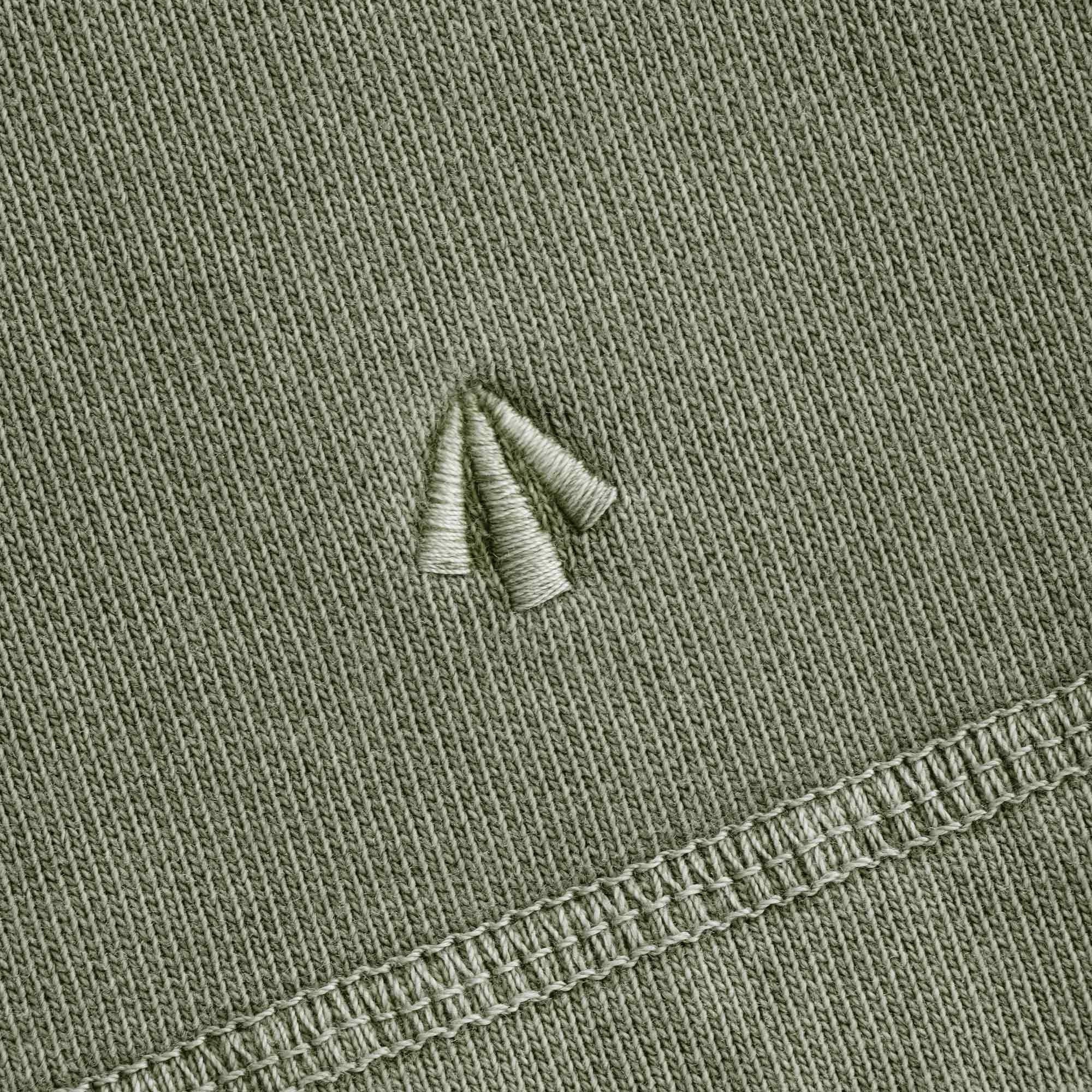 Embroidered Arrow Shorts - Washed Army