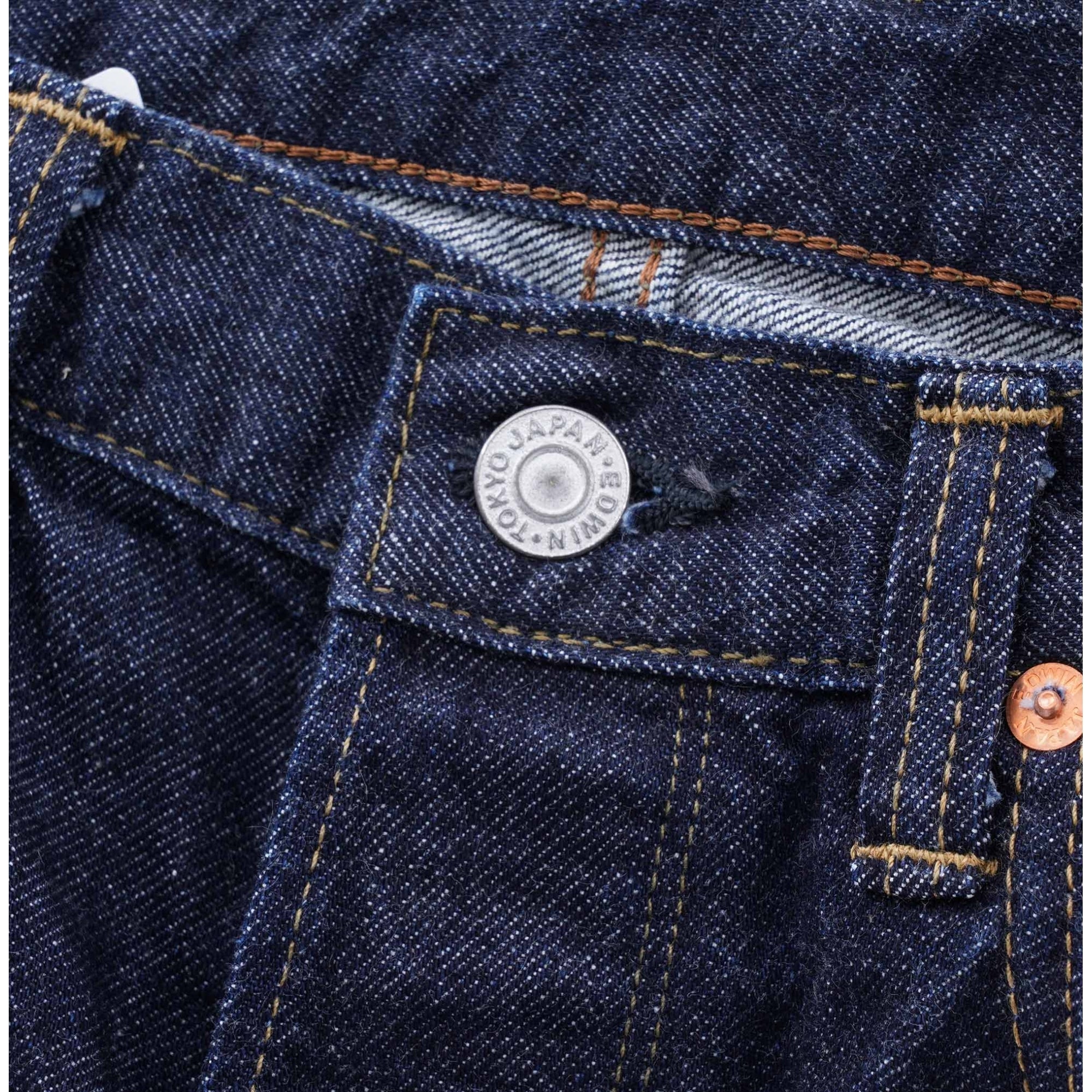 11oz Kaihara Regular Tapered Cropped Fit Jeans - Indigo