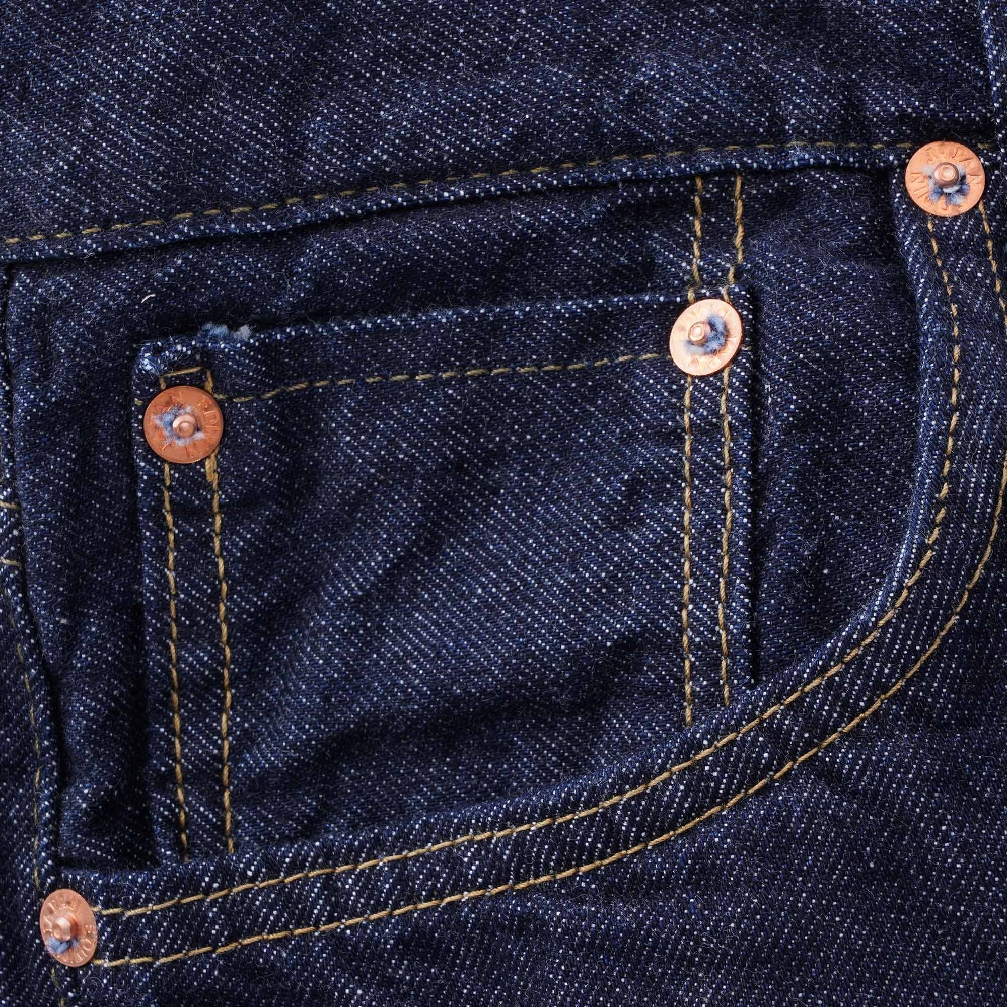 11oz Kaihara Regular Tapered Cropped Fit Jeans - Indigo