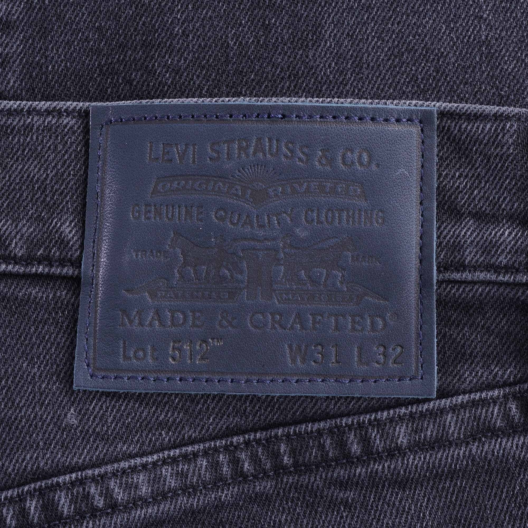 512 Slim Taper Jeans - Black Sparrow