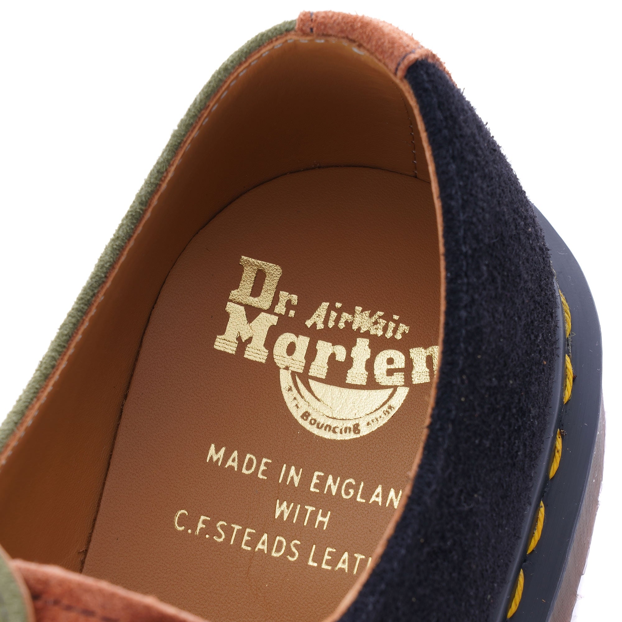 1461 Suede Lace Up Shoes - Tan/Army