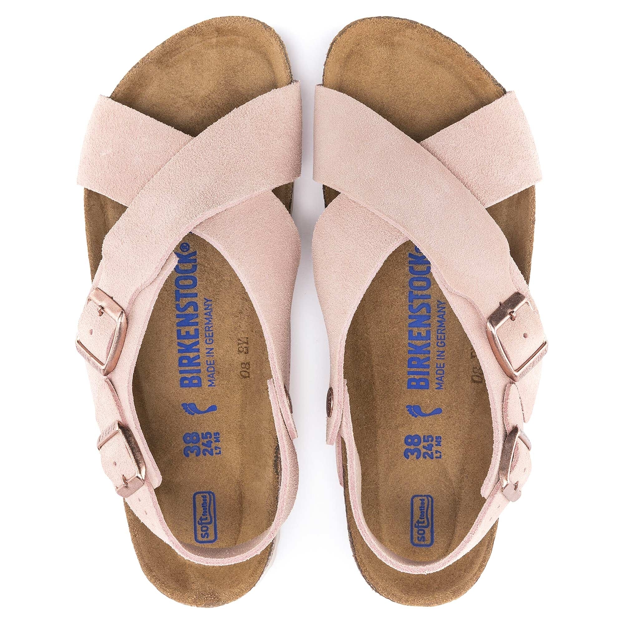 Tulum Suede Leather - Light Rose