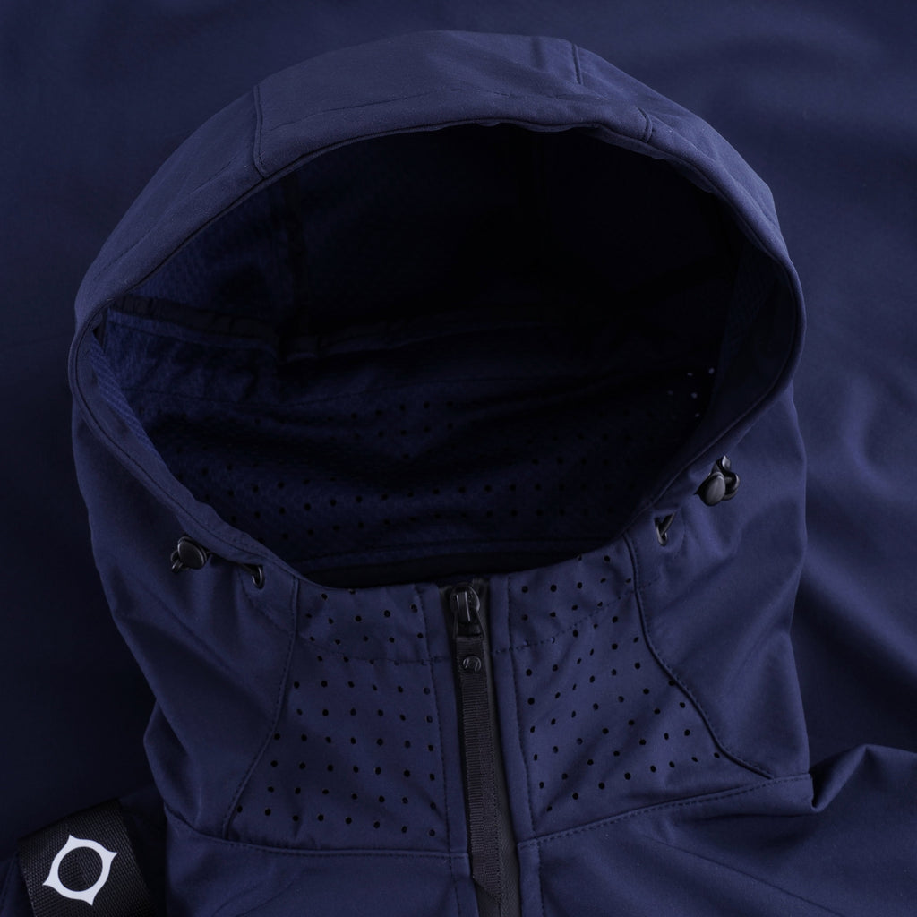 Soft Shell Hooded Jacket - Navy