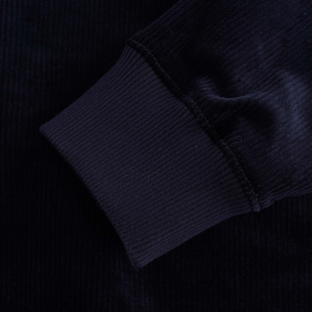Woven Cord Sweatshirt - Navy