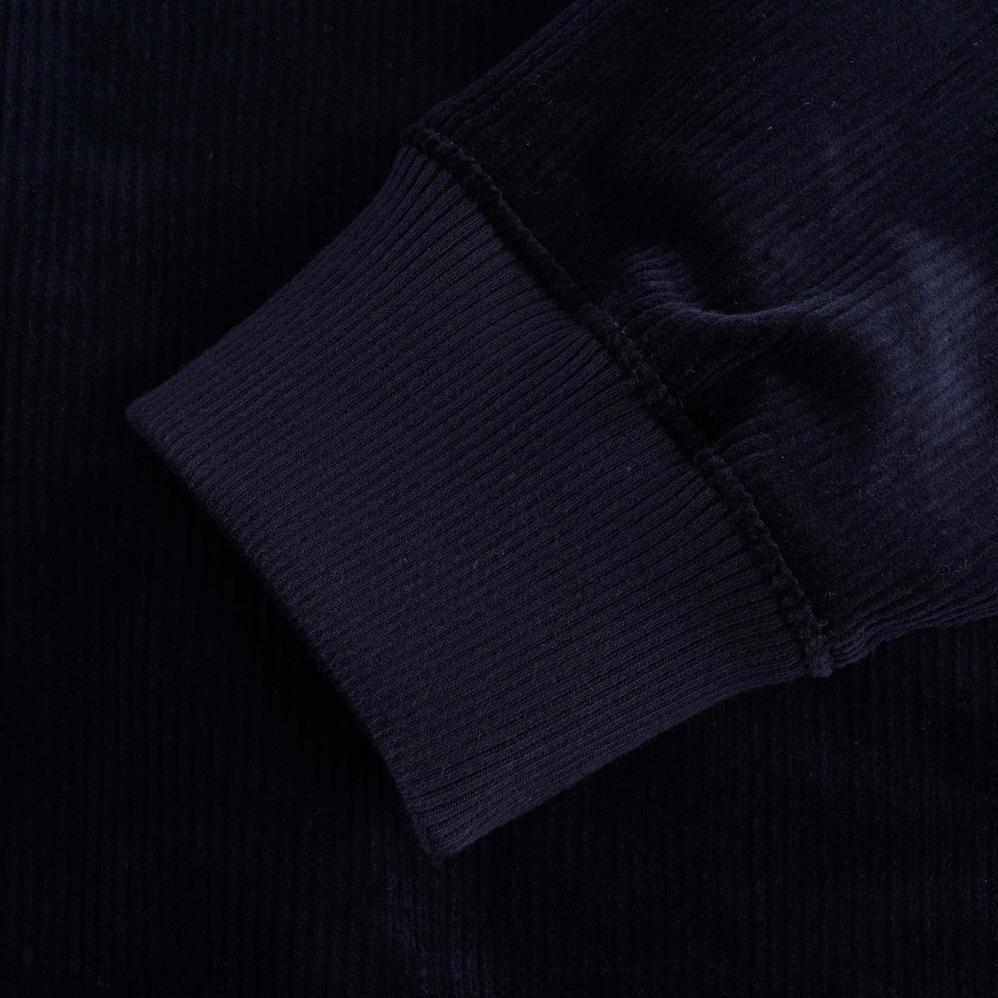Woven Cord Sweatshirt - Navy