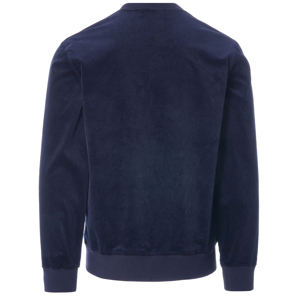 Woven Cord Sweatshirt - Navy