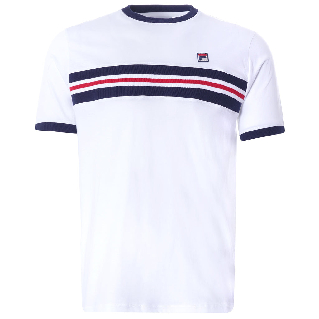 Silver Stripe T-Shirt - White