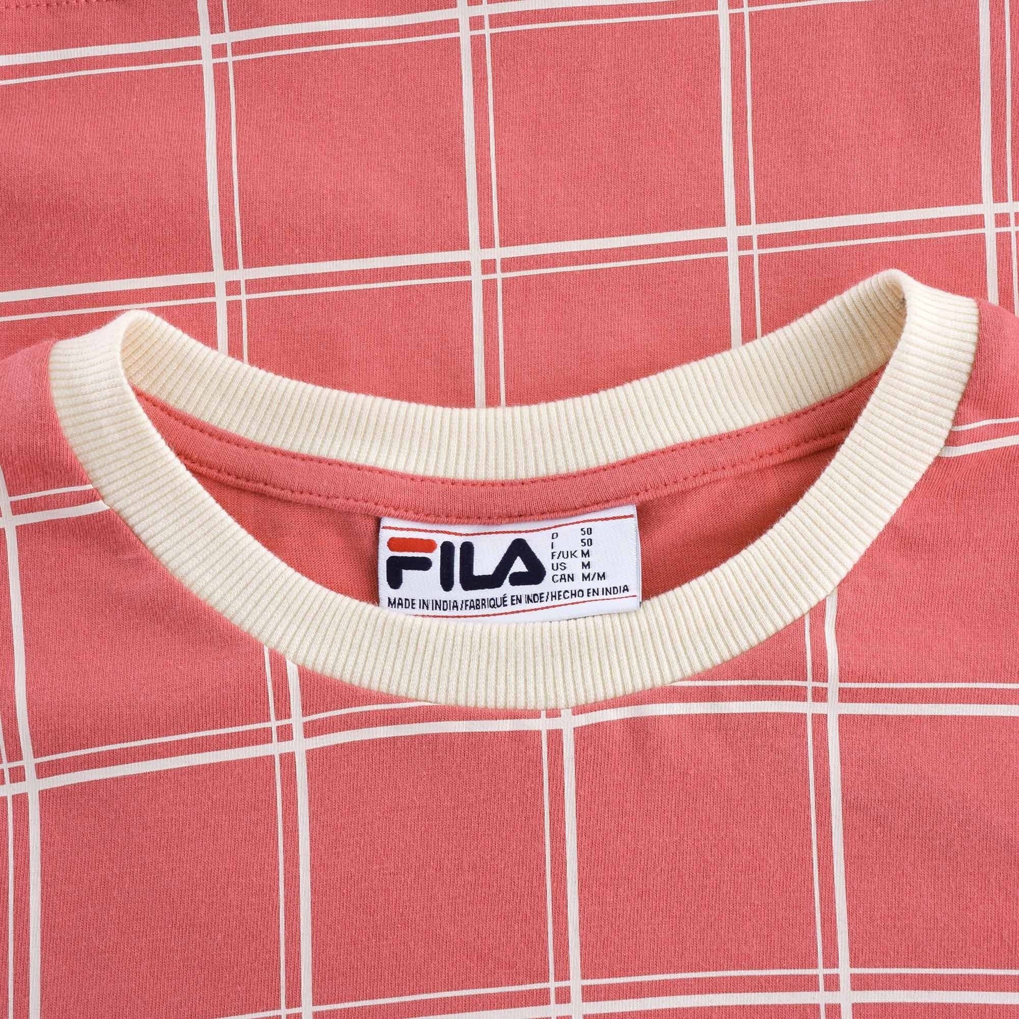 Slate Window Pane T-shirt - Tea Rose