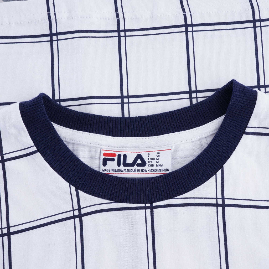 Slate Window Pane T-shirt - White