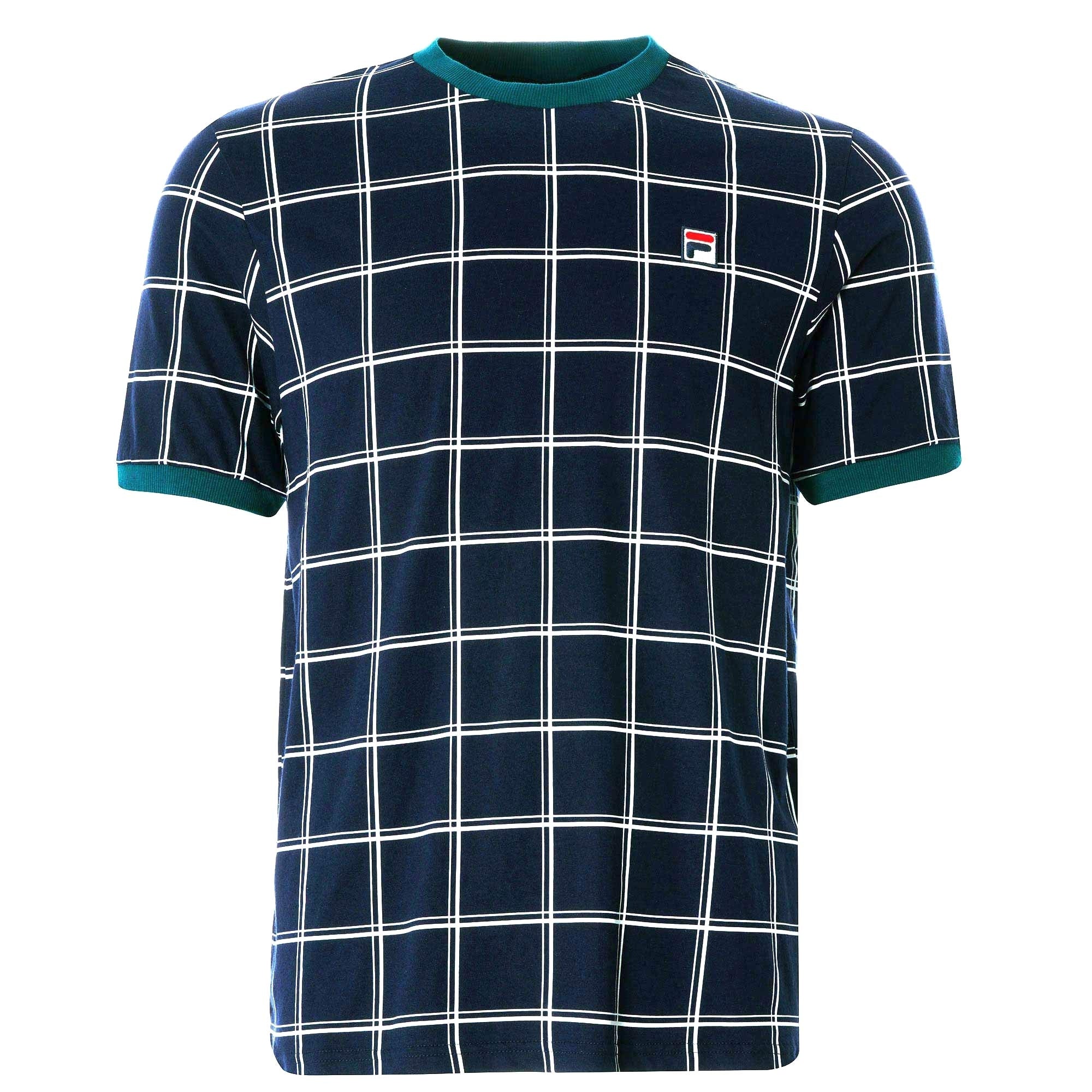 Slate Window Pane T-shirt - Peacoat