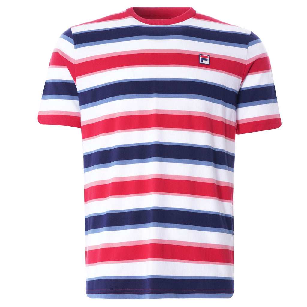 Pietersite Stripe T-Shirt - Chinese Red