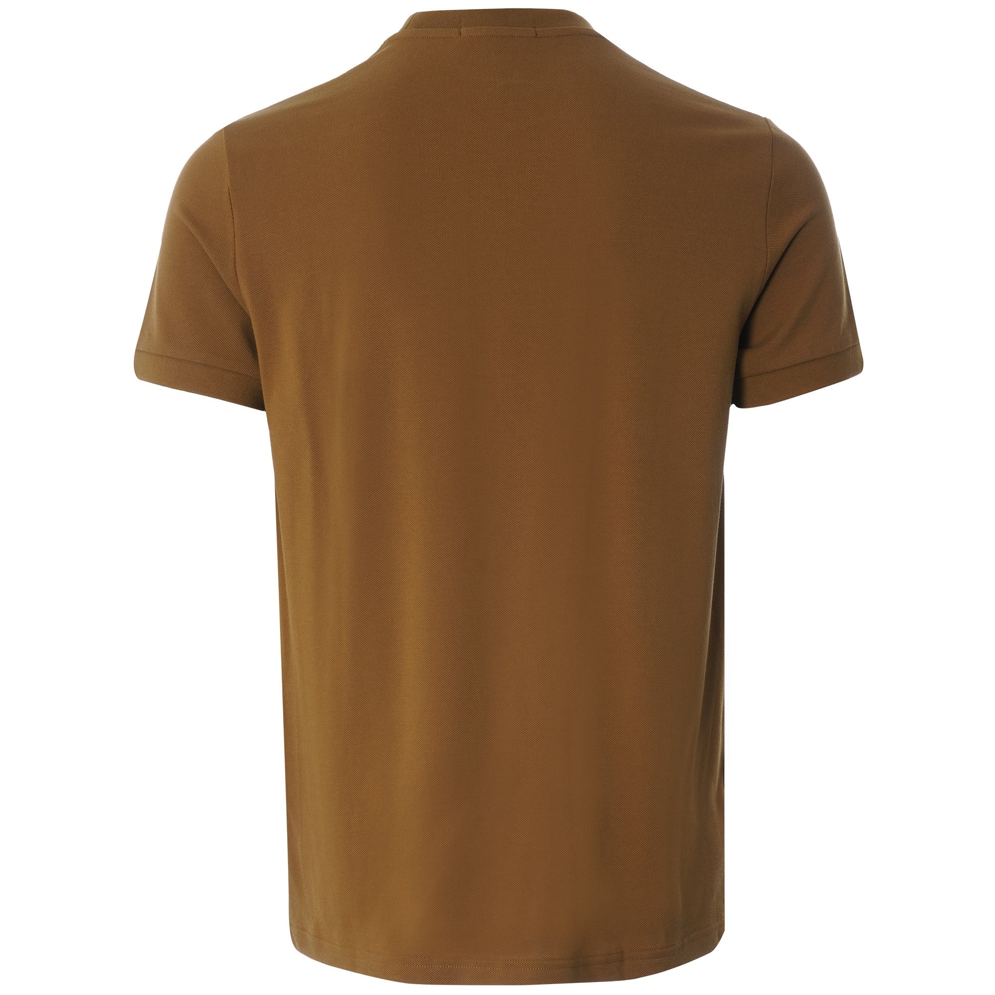 Pocket Detail Pique T Shirt - Dark Caramel