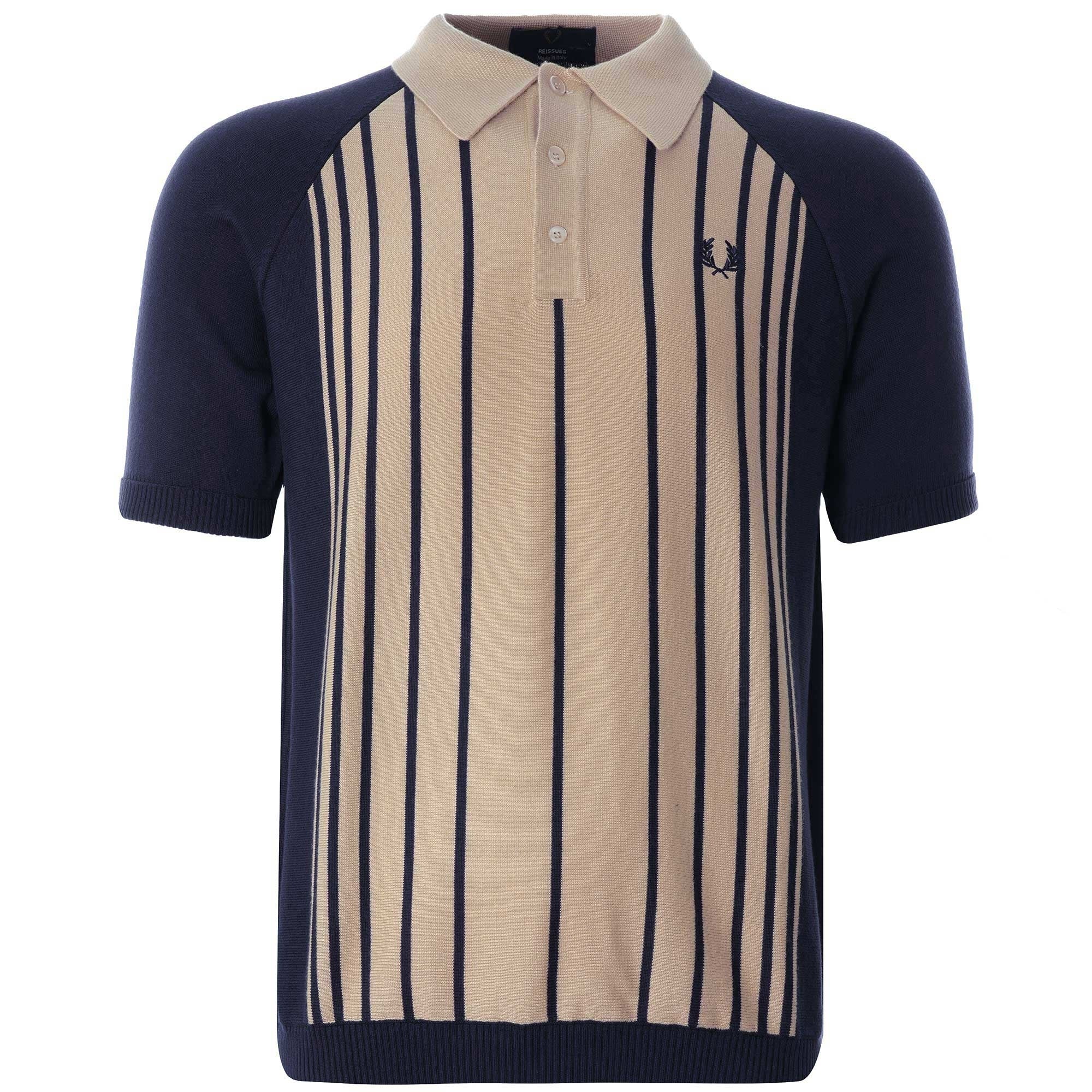 Fred Perry Reissues Knitted Polo - Carbon Blue – Stuarts London