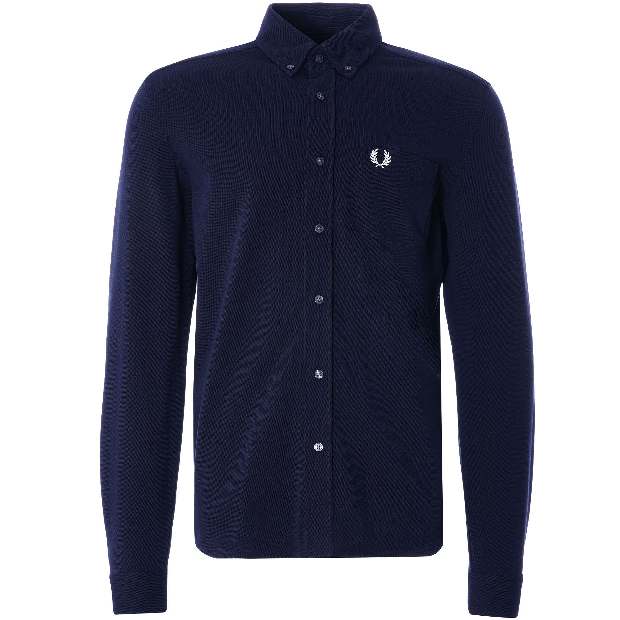 Pique Texture Shirt - Navy
