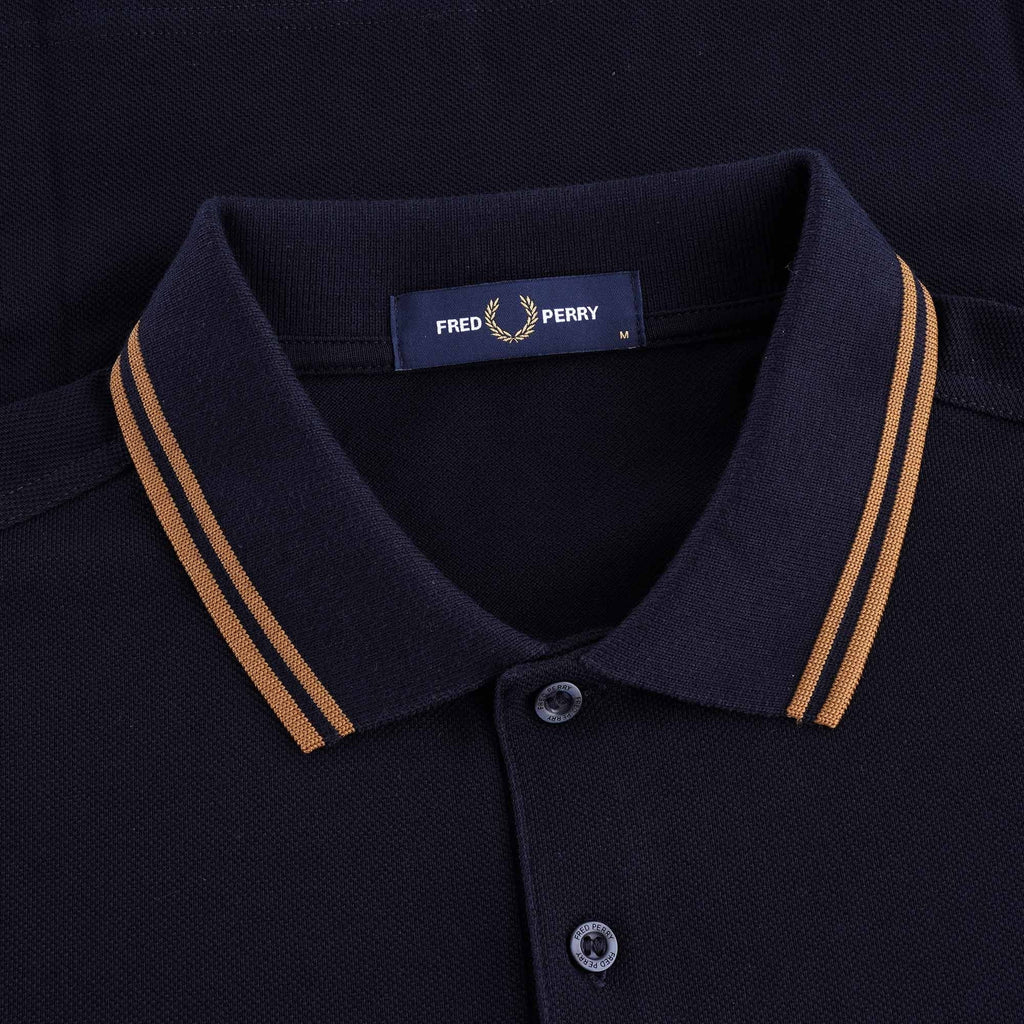 M3600 Twin Tipped Polo Shirt - Navy/Caramel