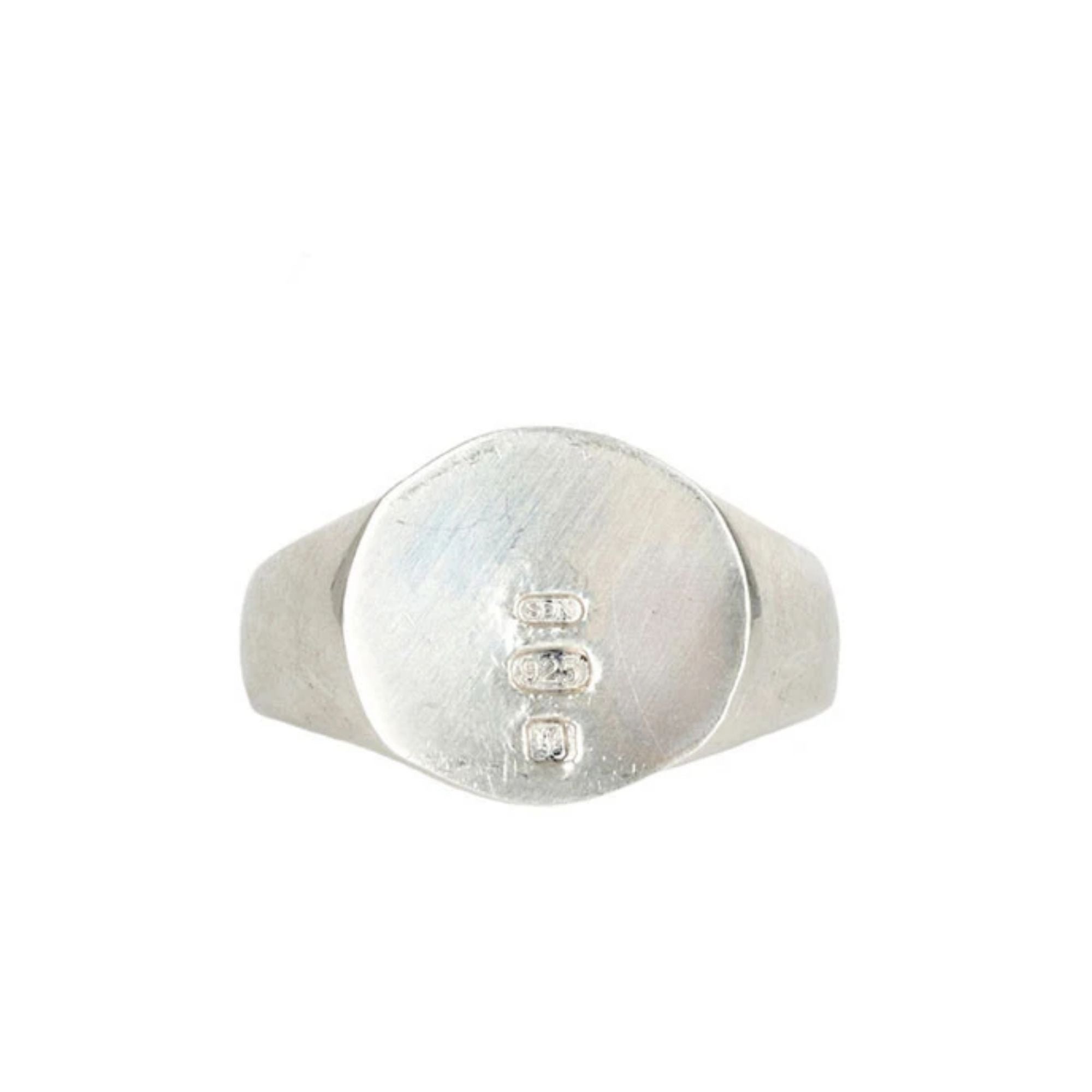 Silver Minimal Hallmark Ring - Silver