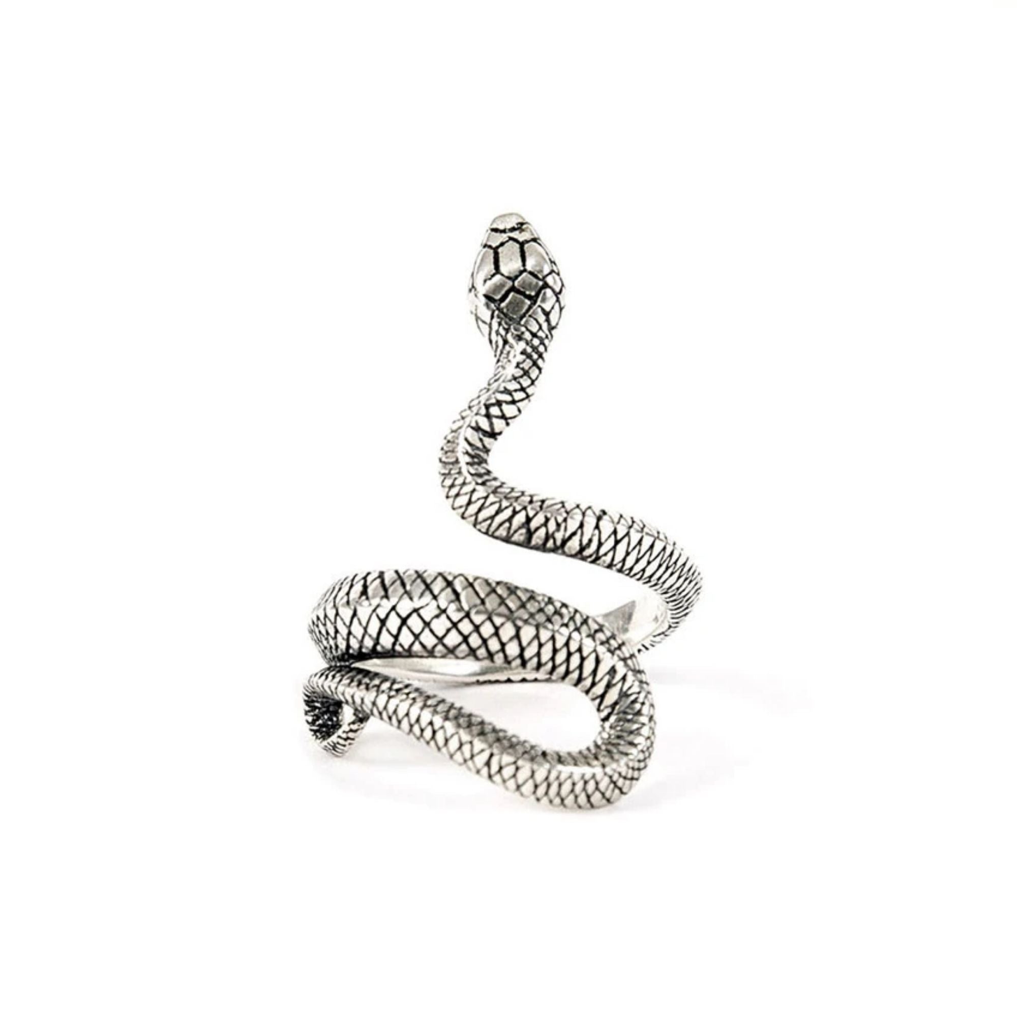 Silver Snake Ring - Silver