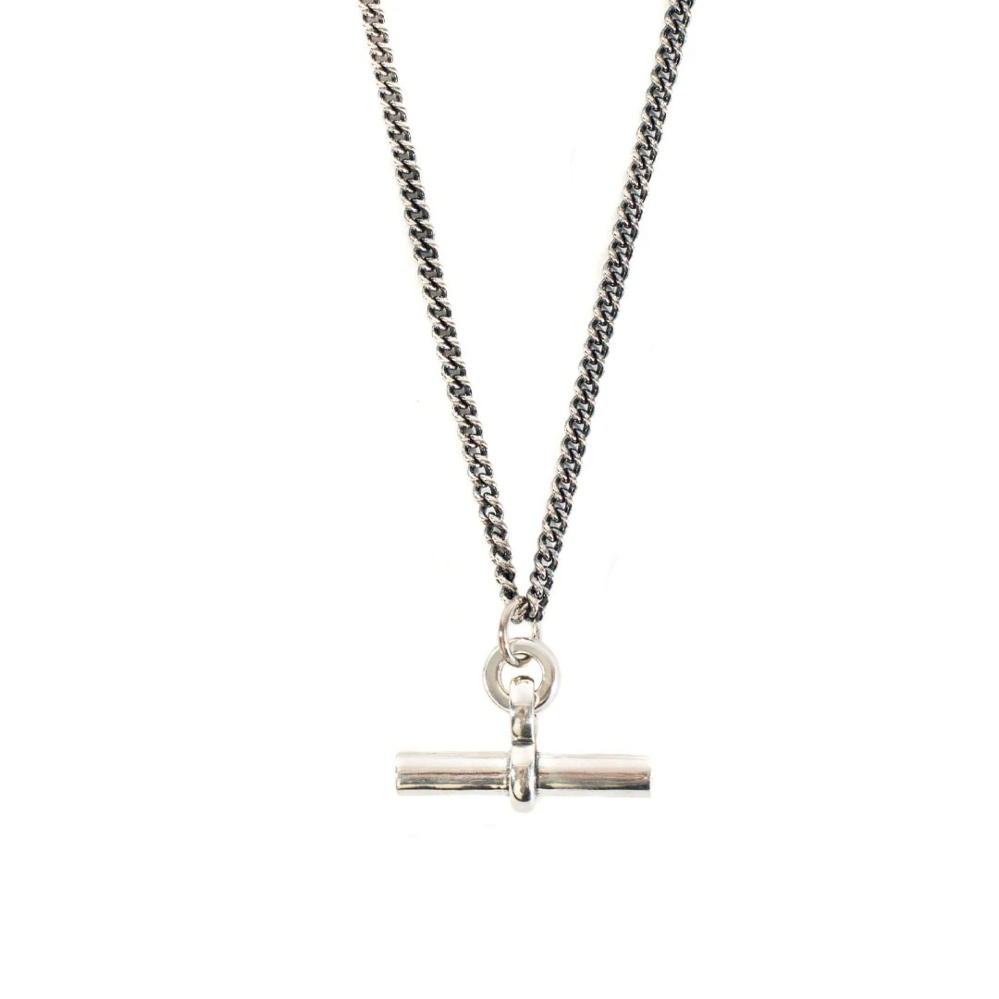 T-Bar Necklace - Silver