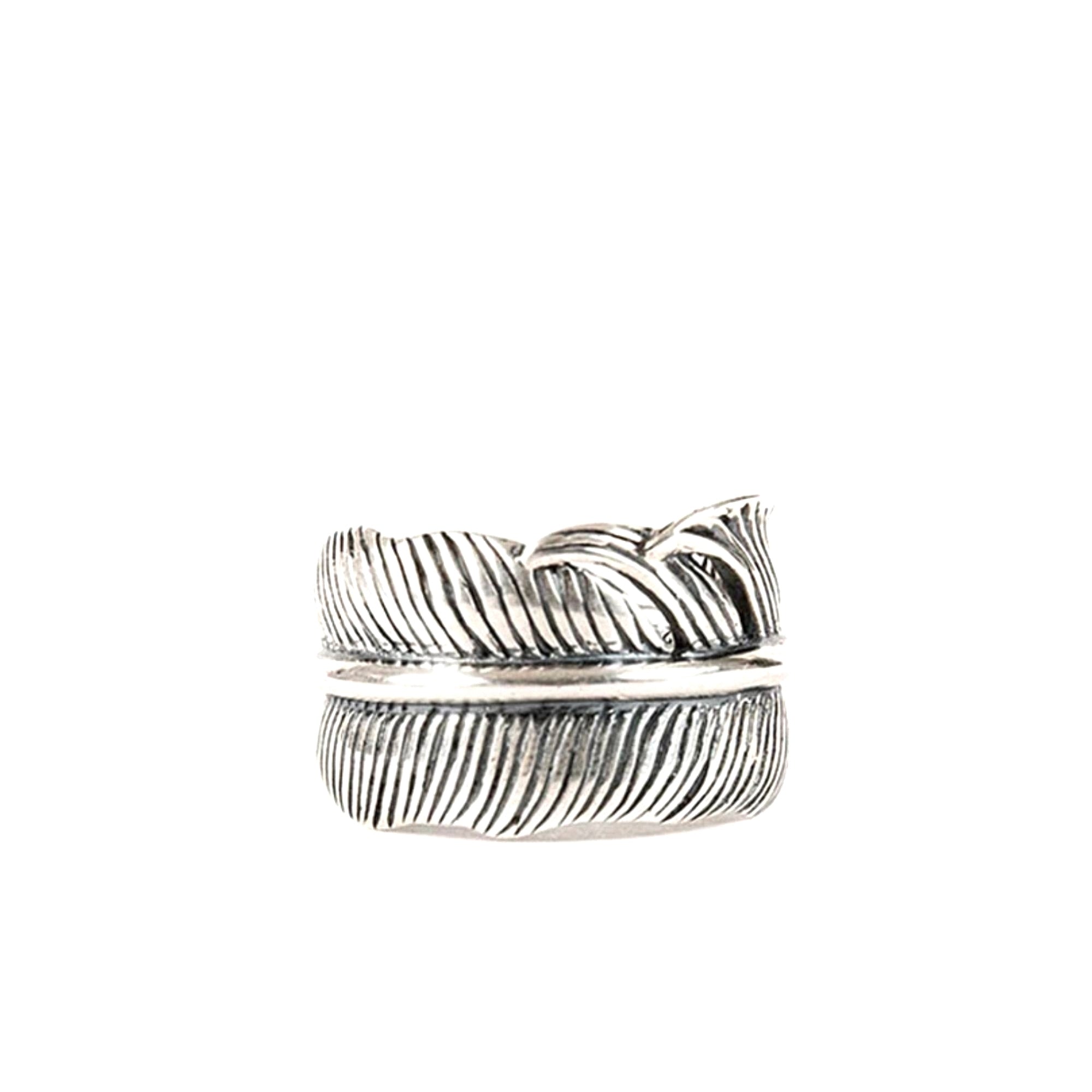 Silver Feather Ring - Silver
