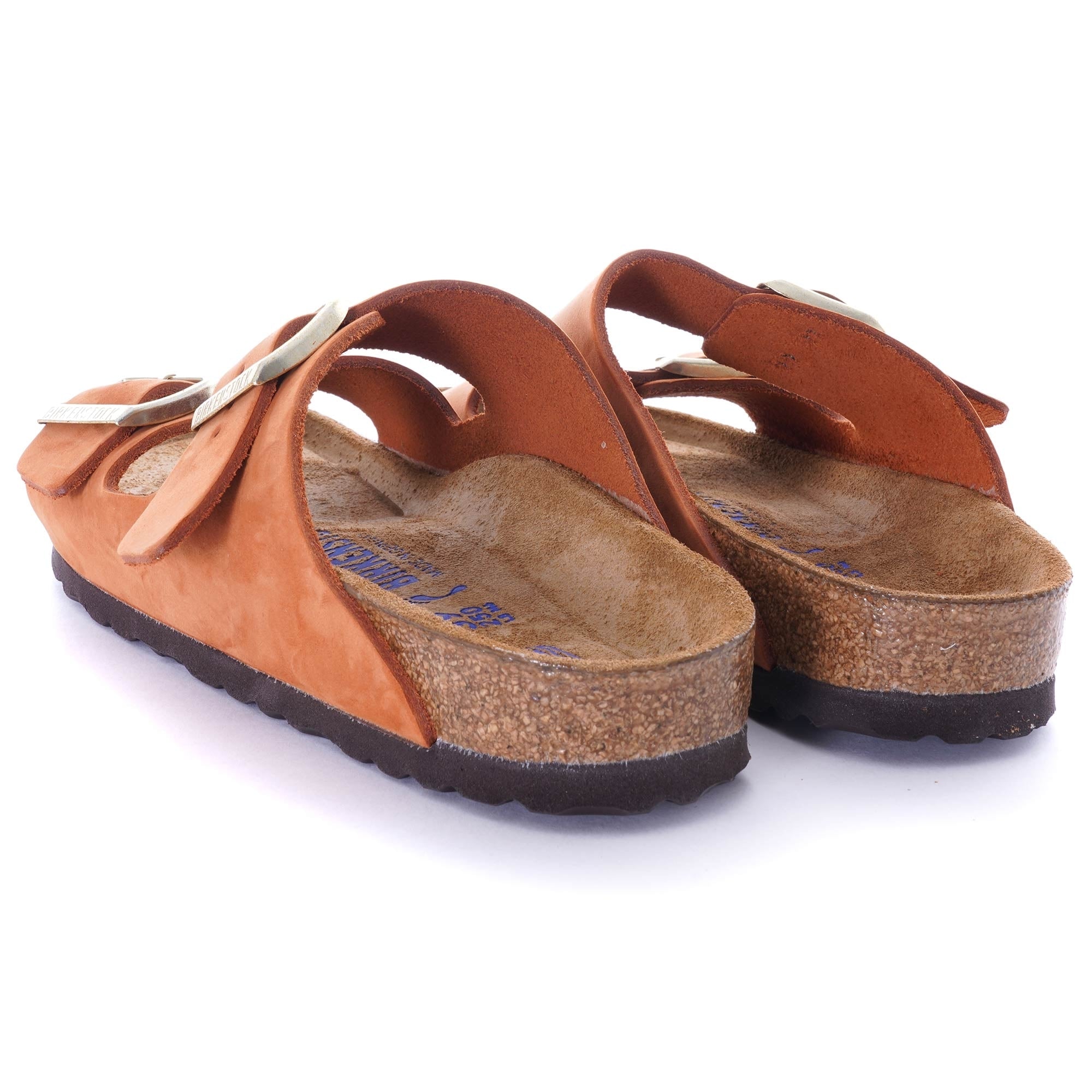 Womens Nubuck Leather Arizona Soft Footbed - Pecan