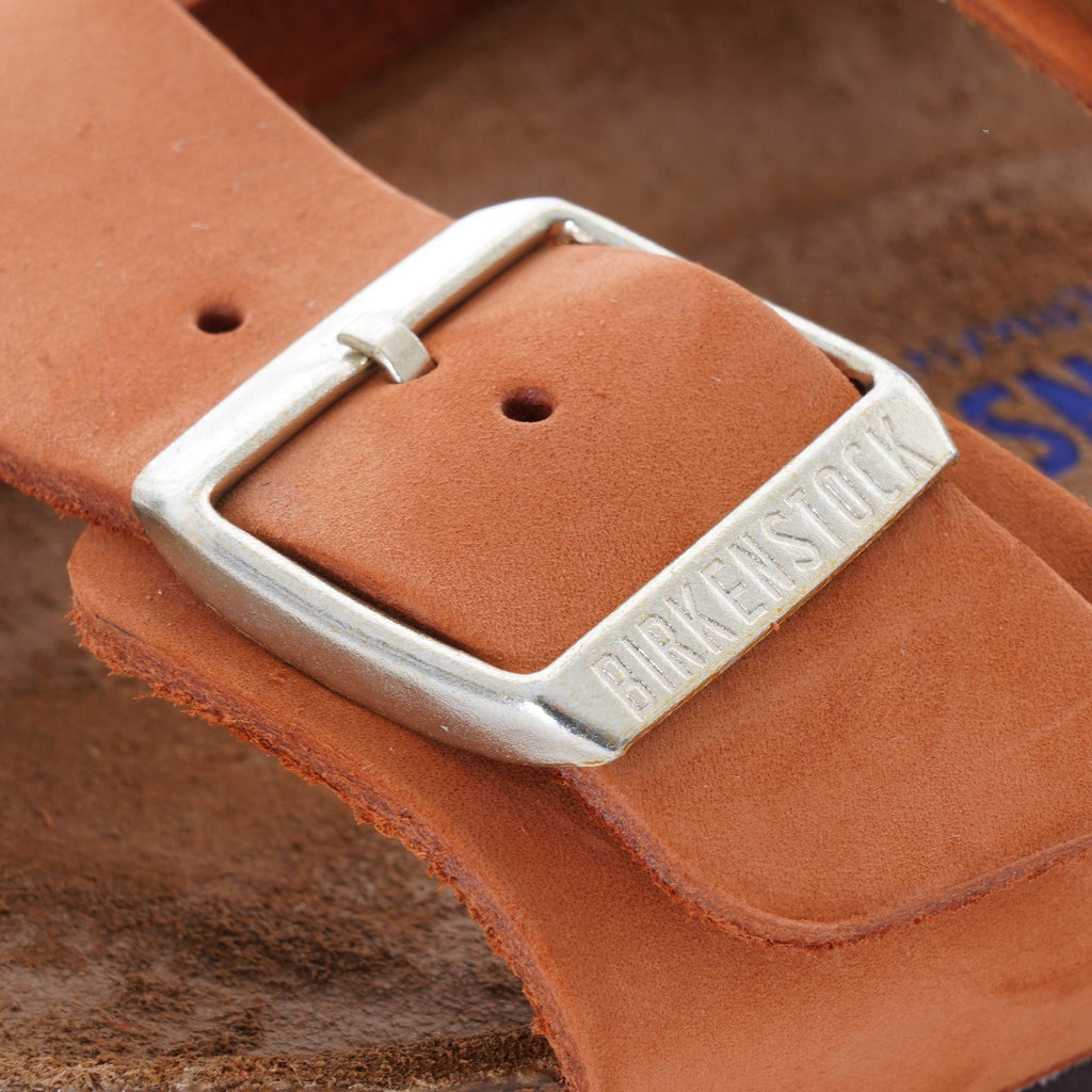 Womens Nubuck Leather Arizona Soft Footbed - Pecan