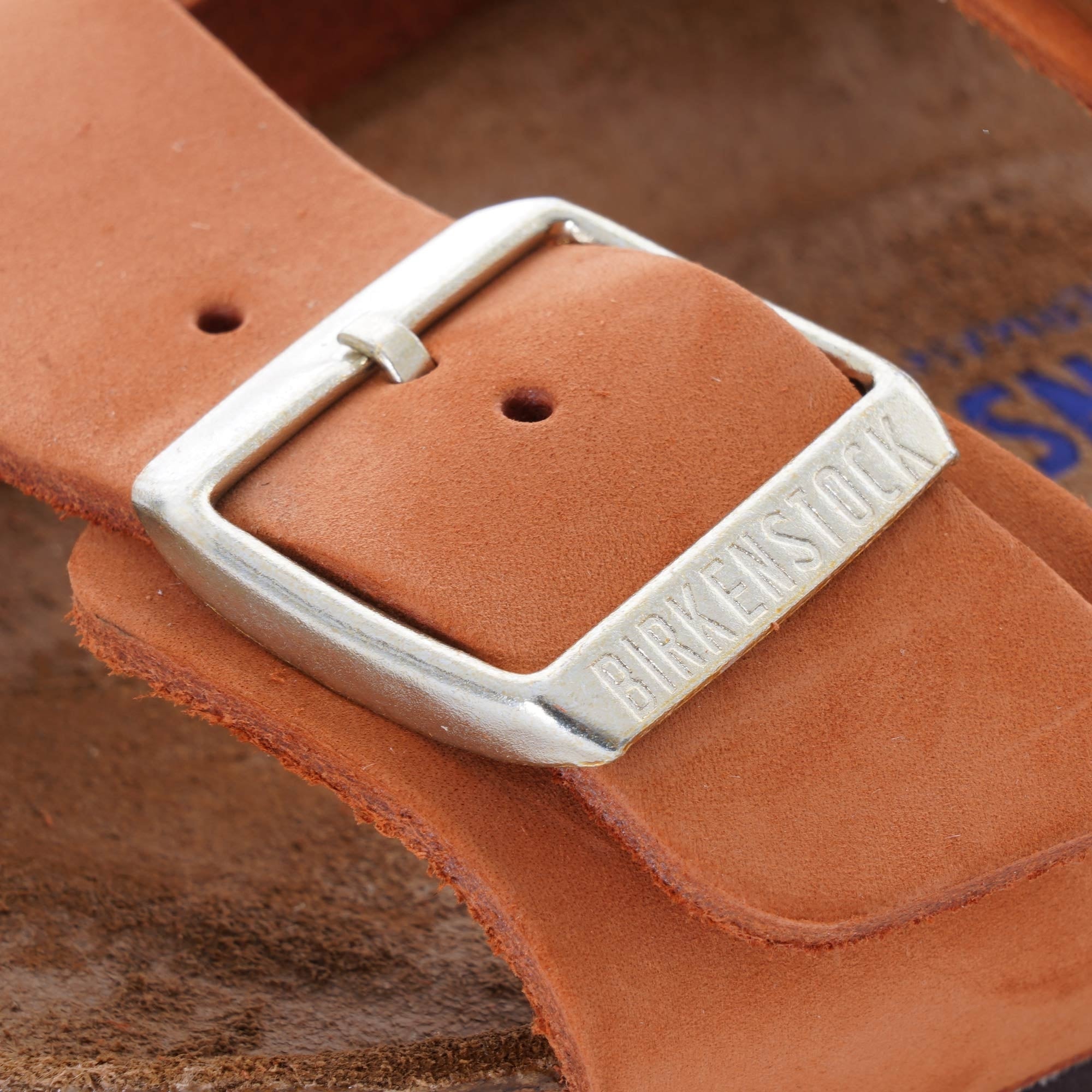 Womens Nubuck Leather Arizona Soft Footbed - Pecan
