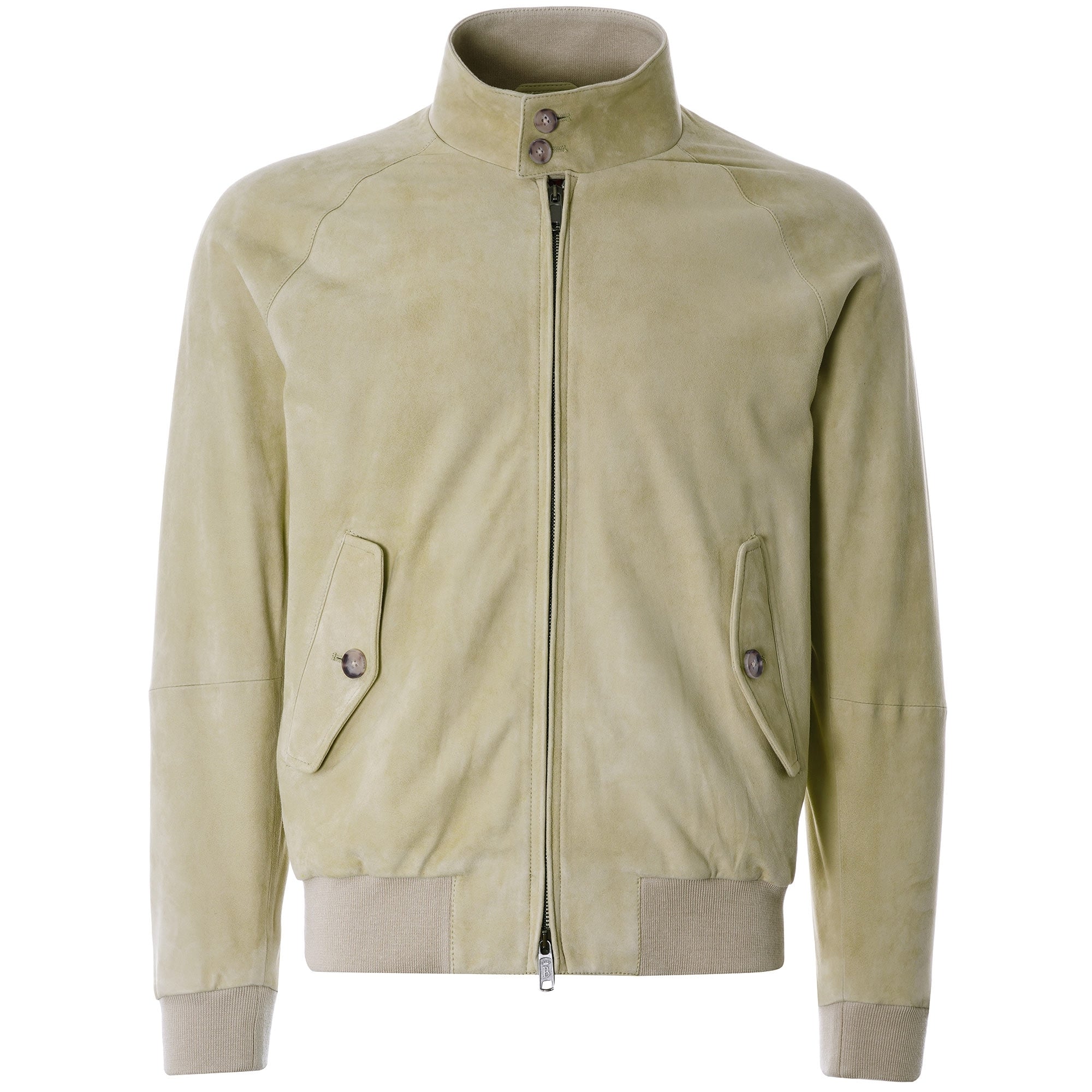 Baracuta G9 Suede Harrington Jacket - Cream – Stuarts London