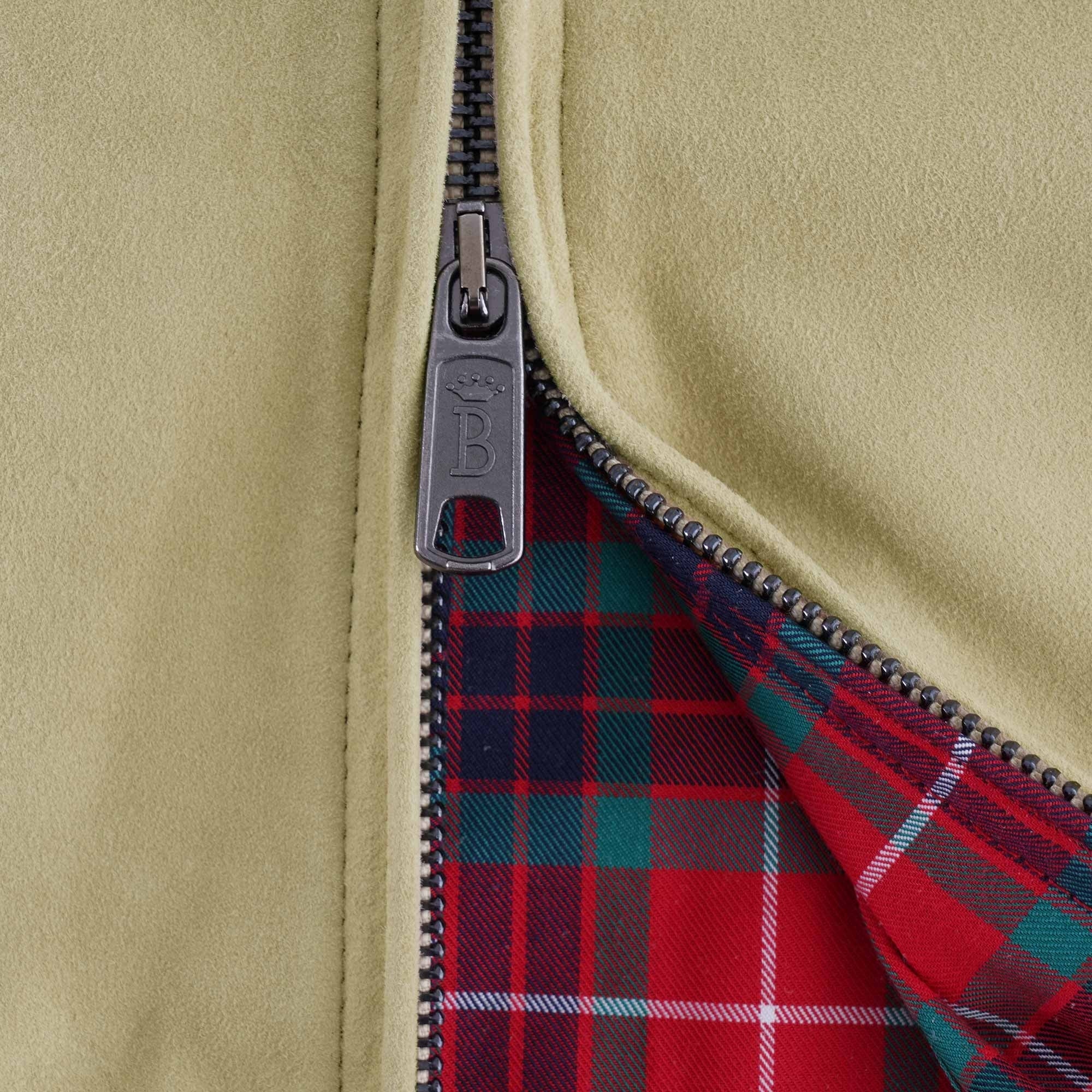 G9 Suede Harrington Jacket - Cream