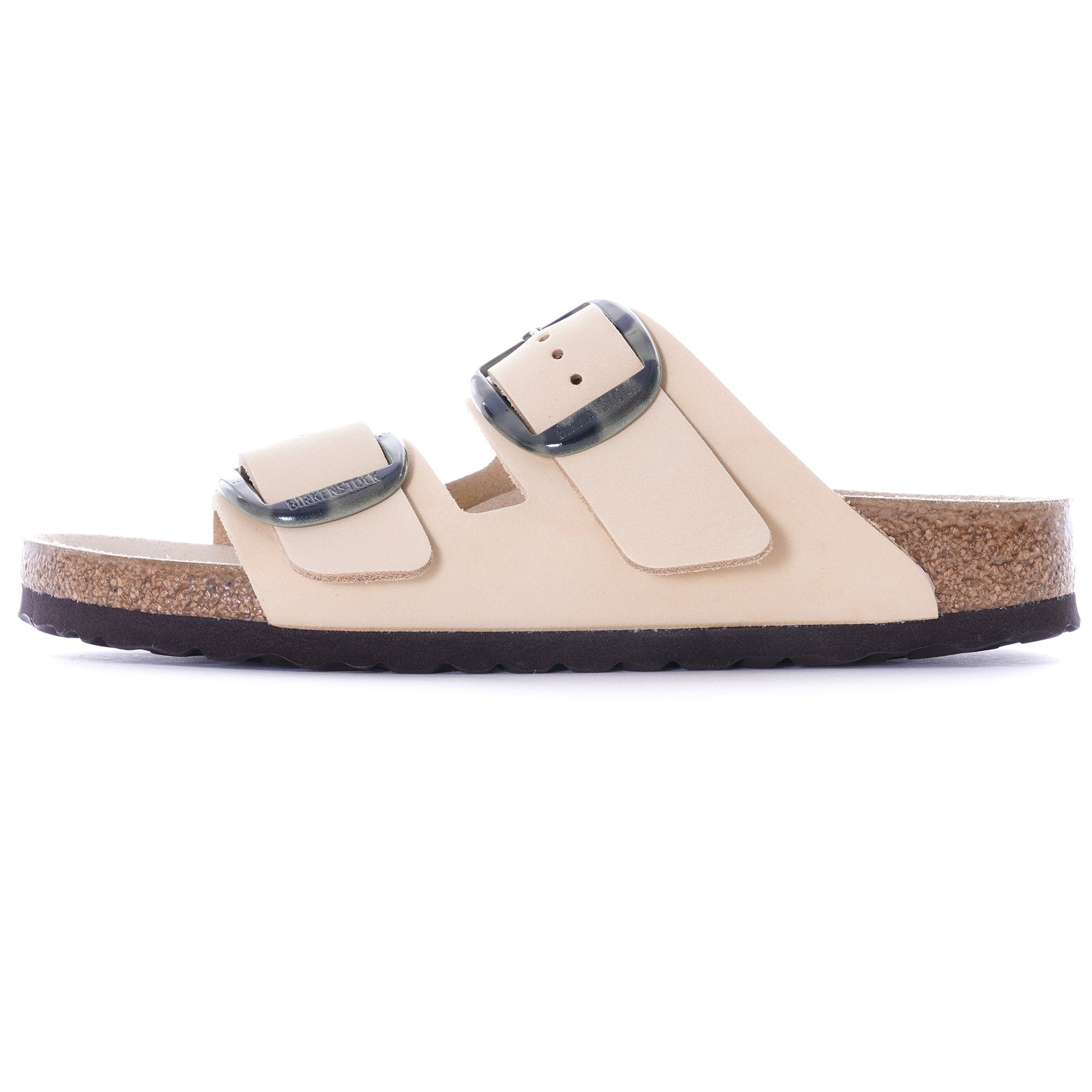 Womens Nubuck Leather Arizona Big Buckle - Almond