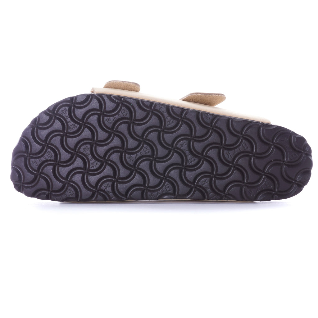 Womens Nubuck Leather Arizona Big Buckle - Almond