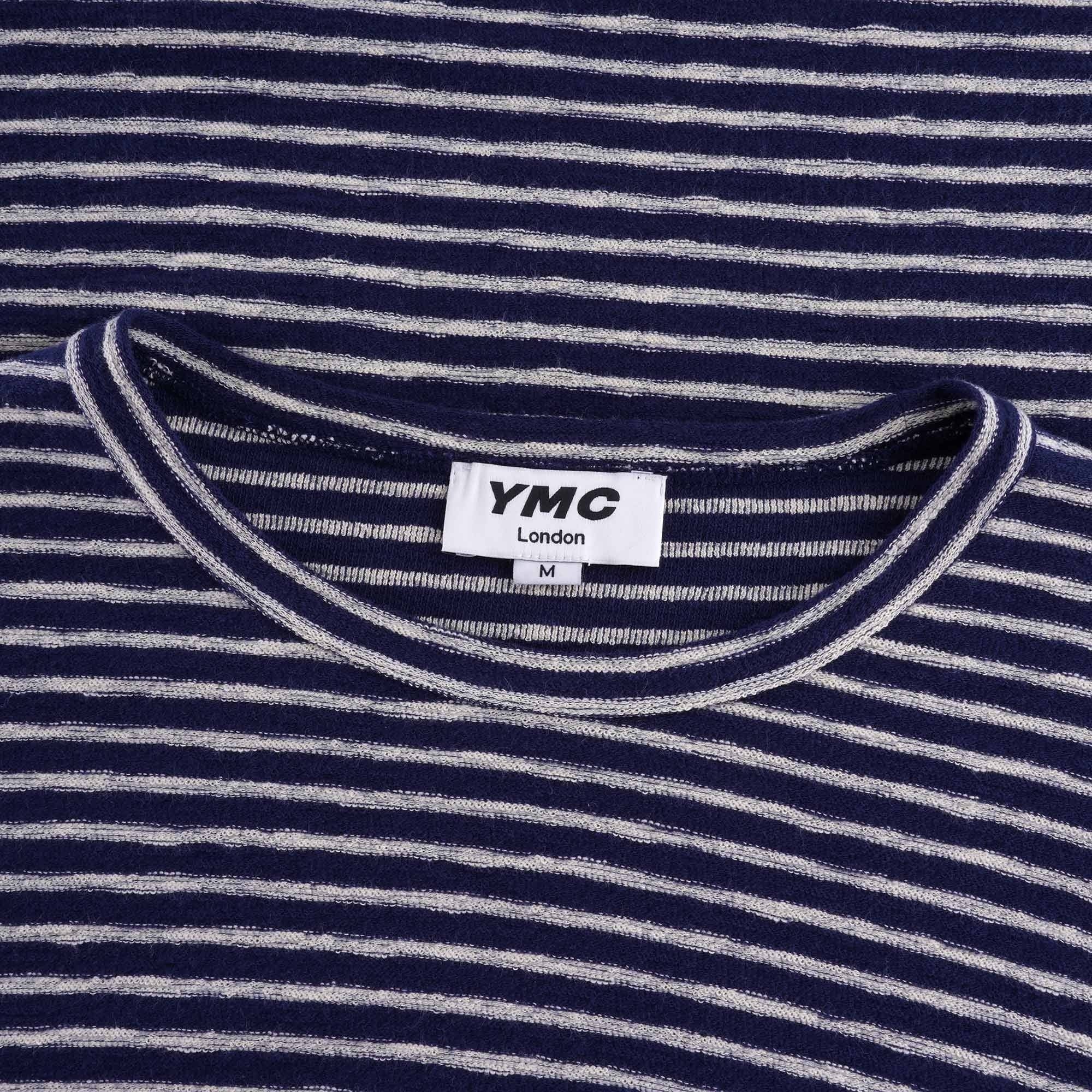 X Cotton Stripe Jersey Sweatshirt - Navy/Ecru
