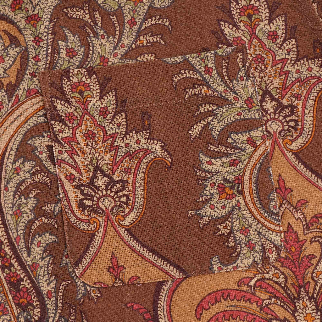 Malick Dobby Net Cotton Paisley Print Shirt - Multi