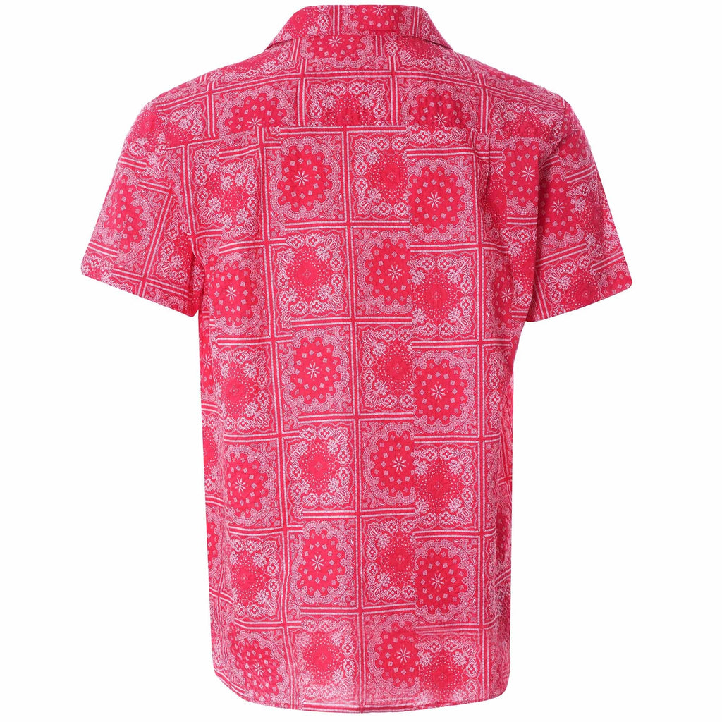 Malick Cotton Bandana Print Shirt - Red