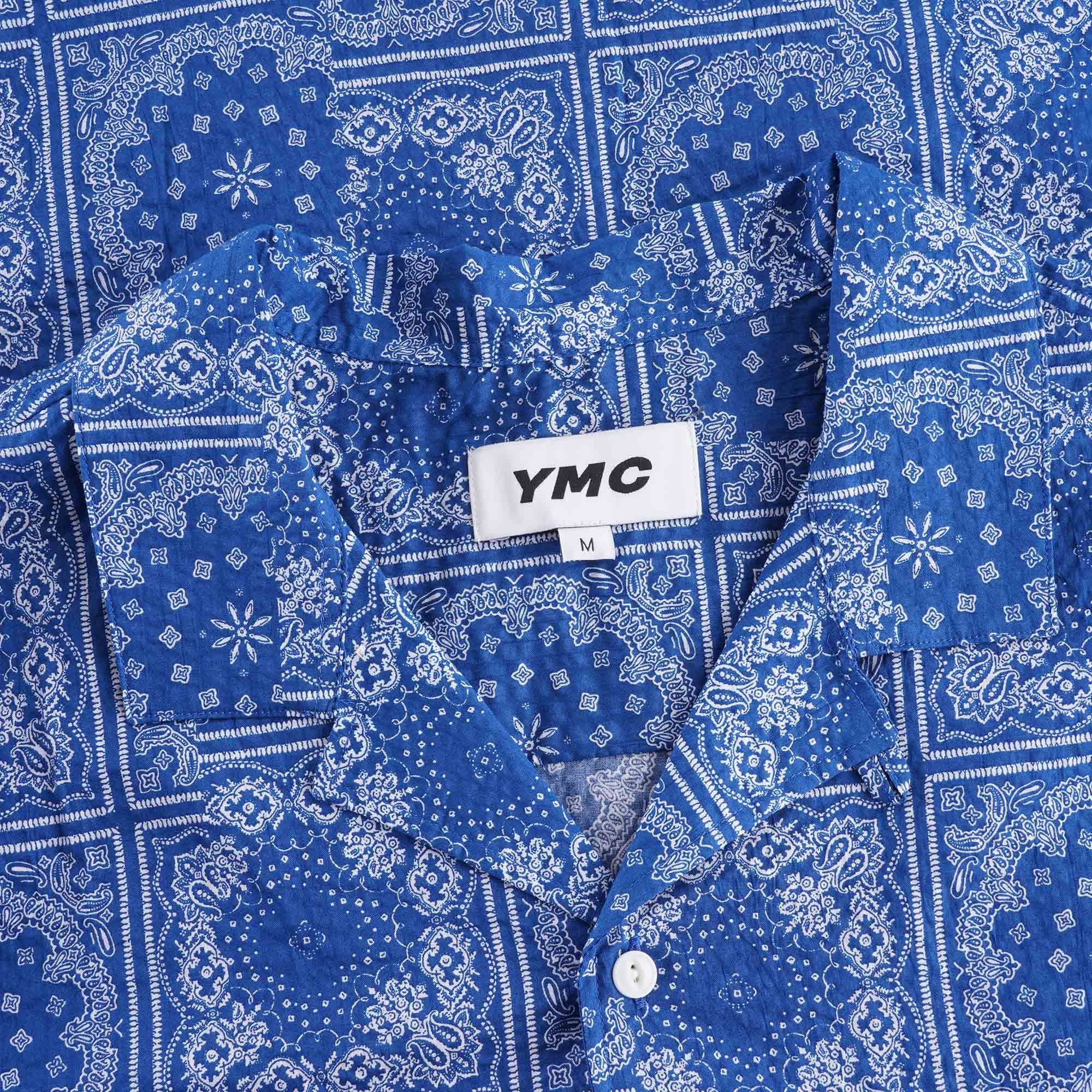 Malick Cotton Bandana Print Shirt - Blue