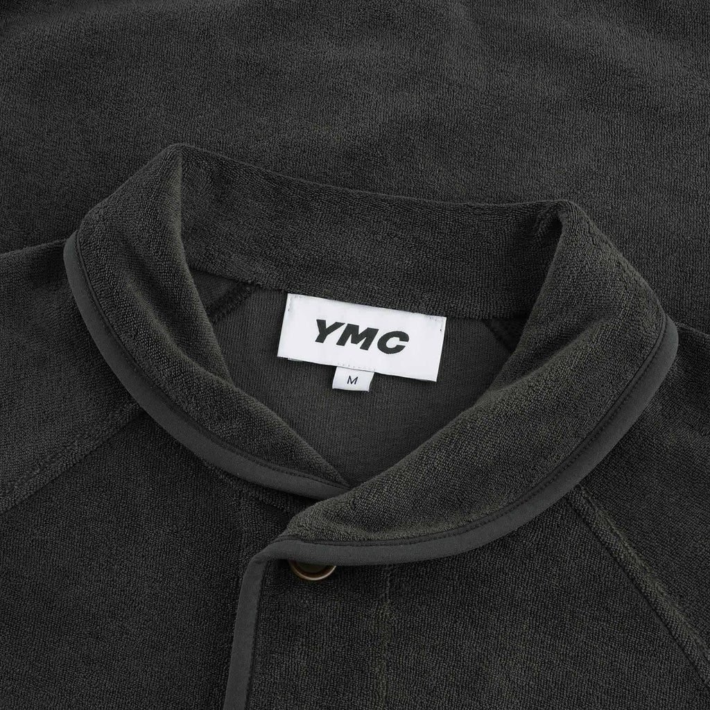 Beach Cotton Towelling Jacket - Dark Olive