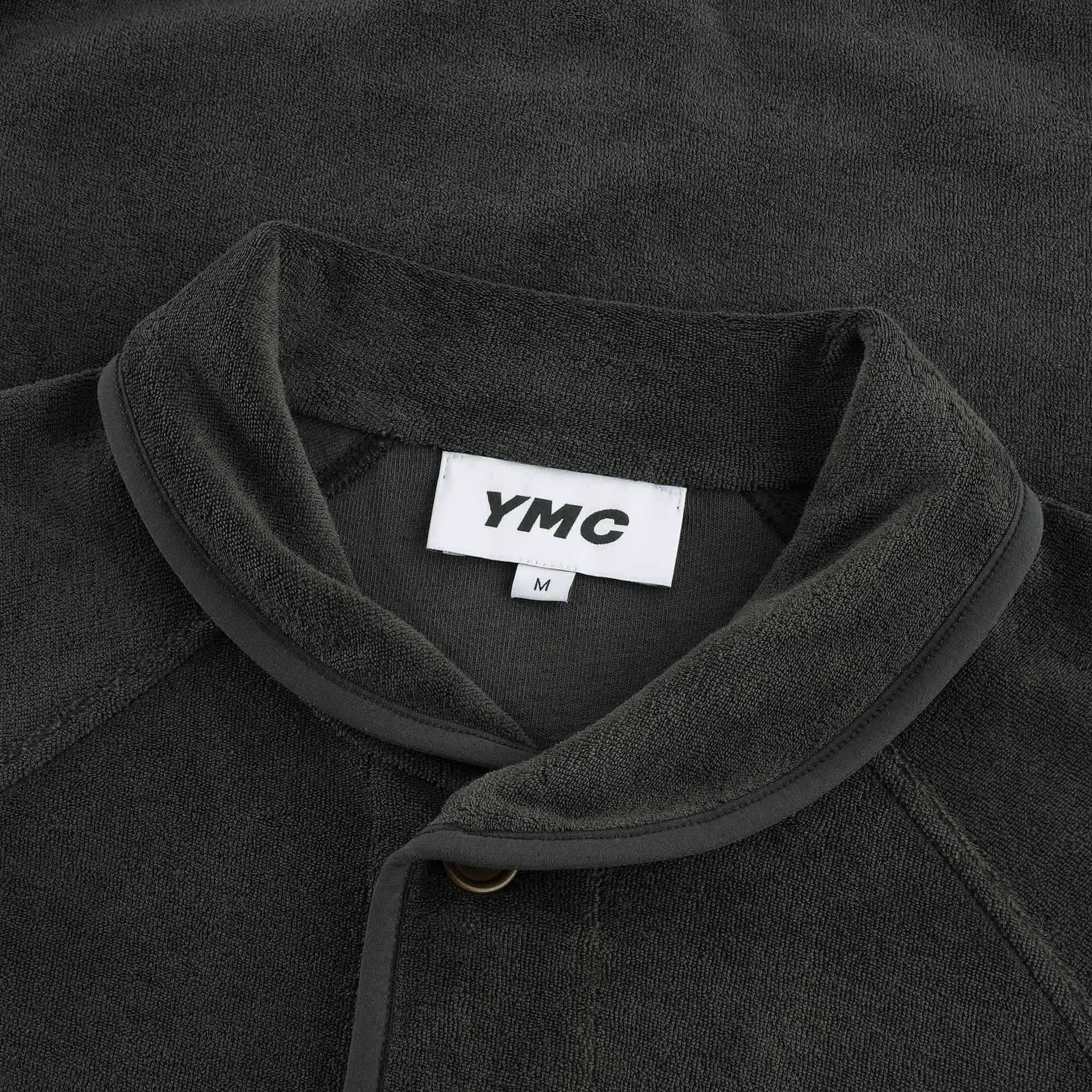 Beach Cotton Towelling Jacket - Dark Olive