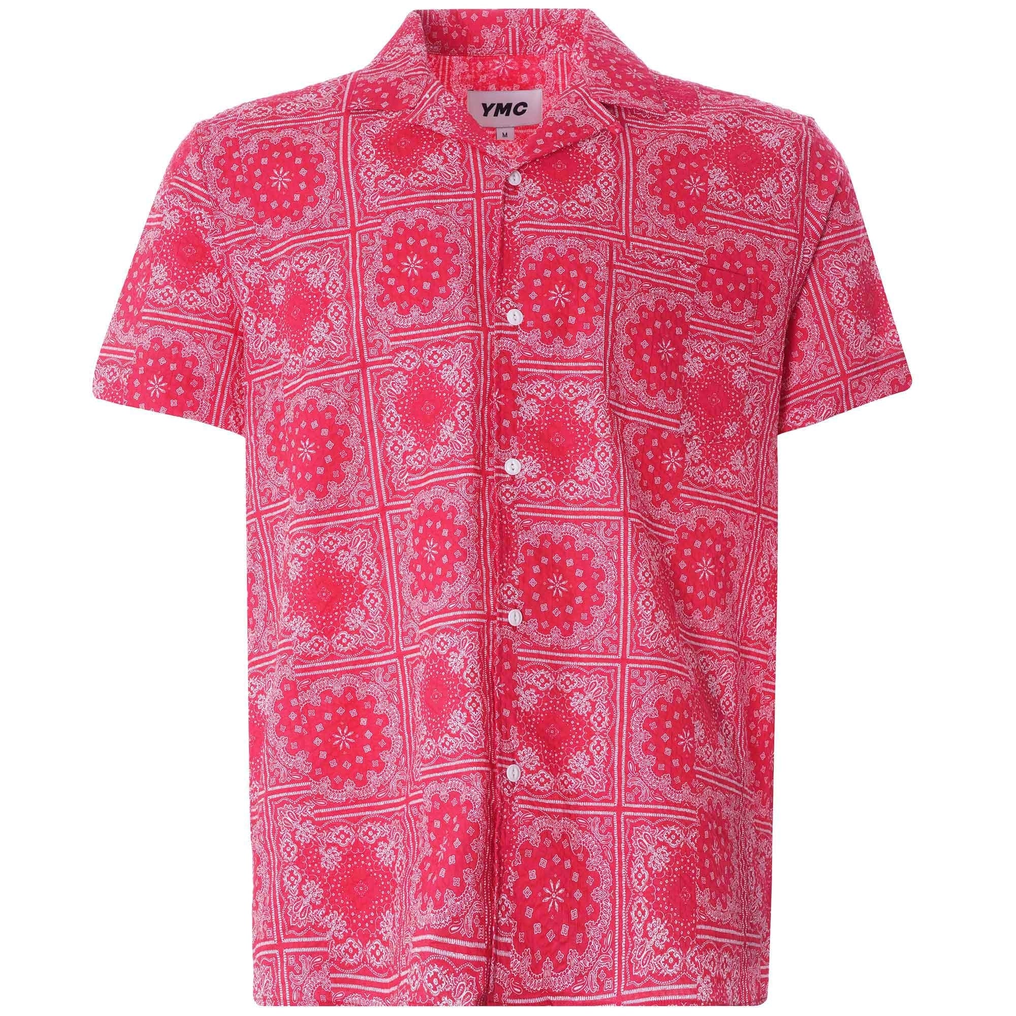 Malick Cotton Bandana Print Shirt - Red