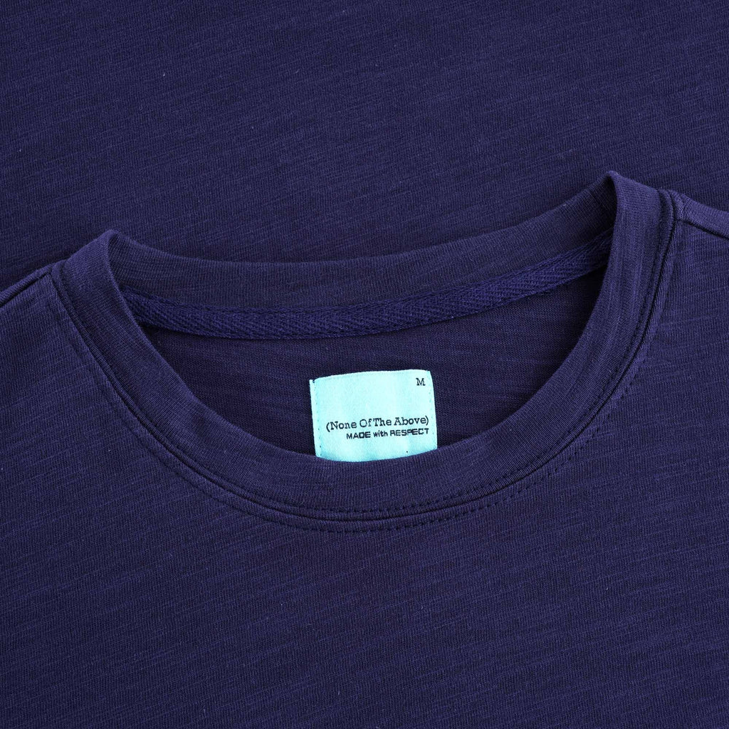 Middleton Slub Cotton T Shirt - Navy