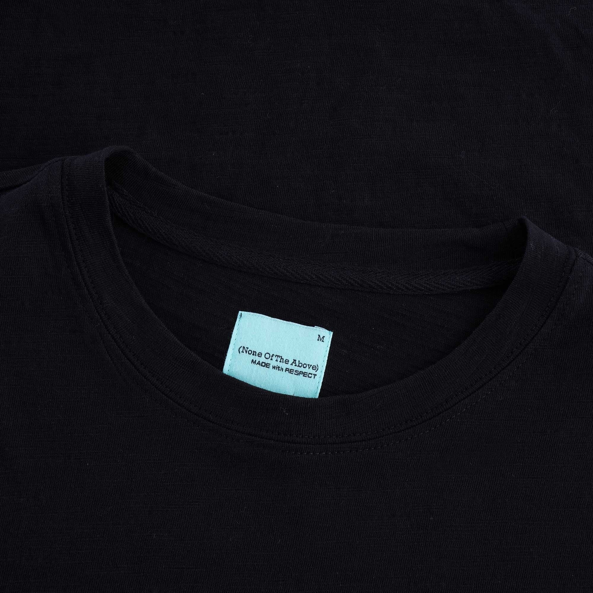 Middleton Slub Cotton T Shirt - Black
