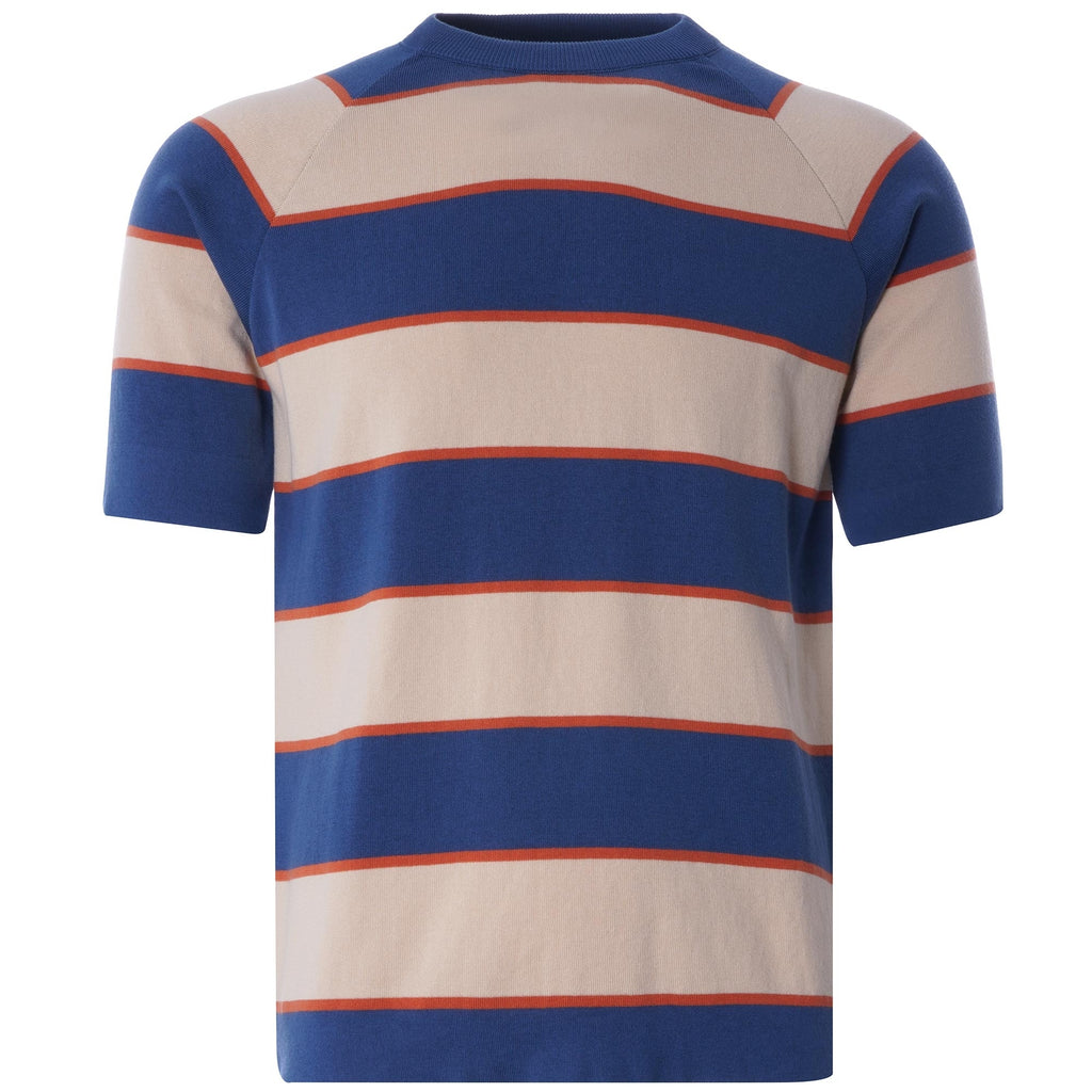 Newport T-Shirt - Ensign Blue/Lambs White