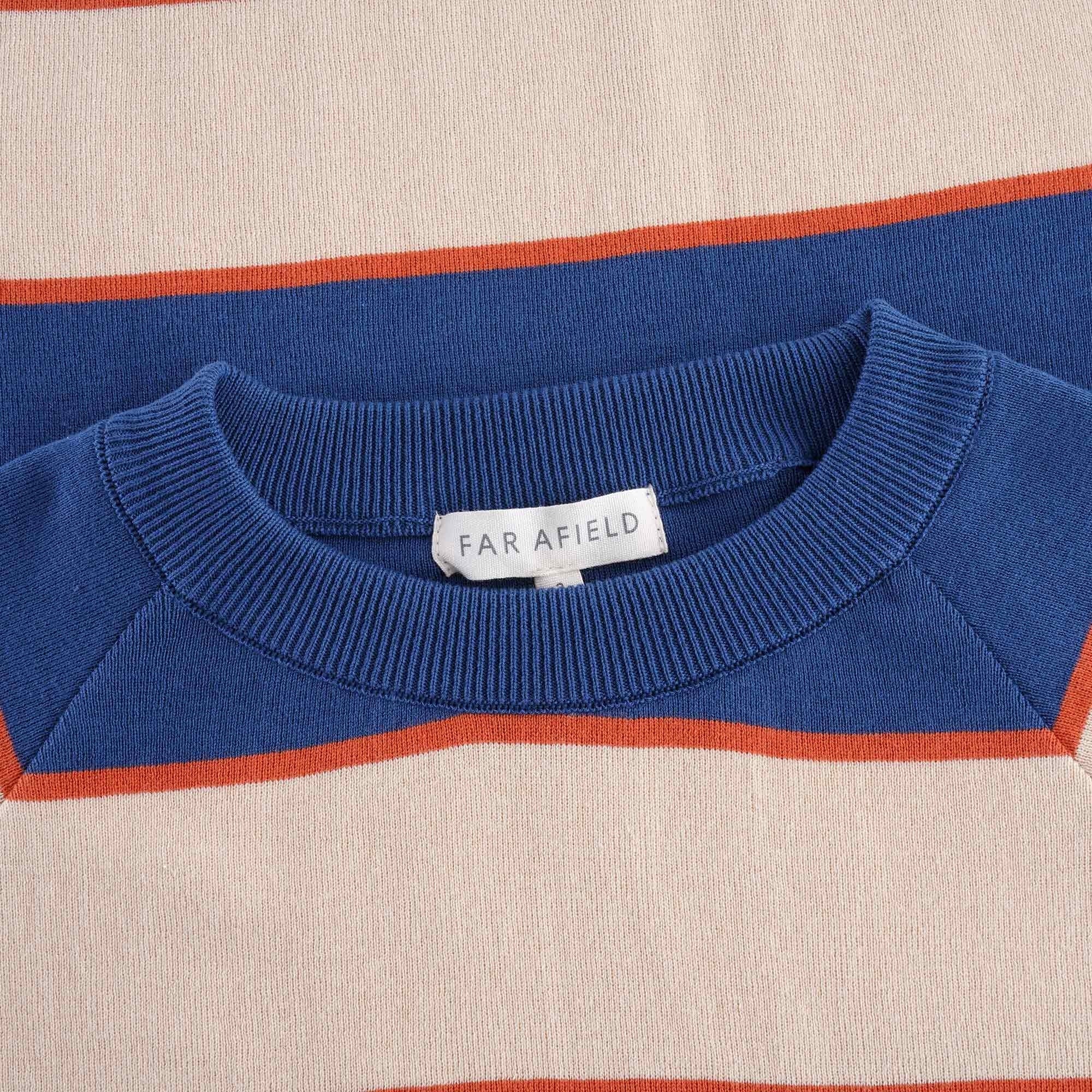Newport T-Shirt - Ensign Blue/Lambs White